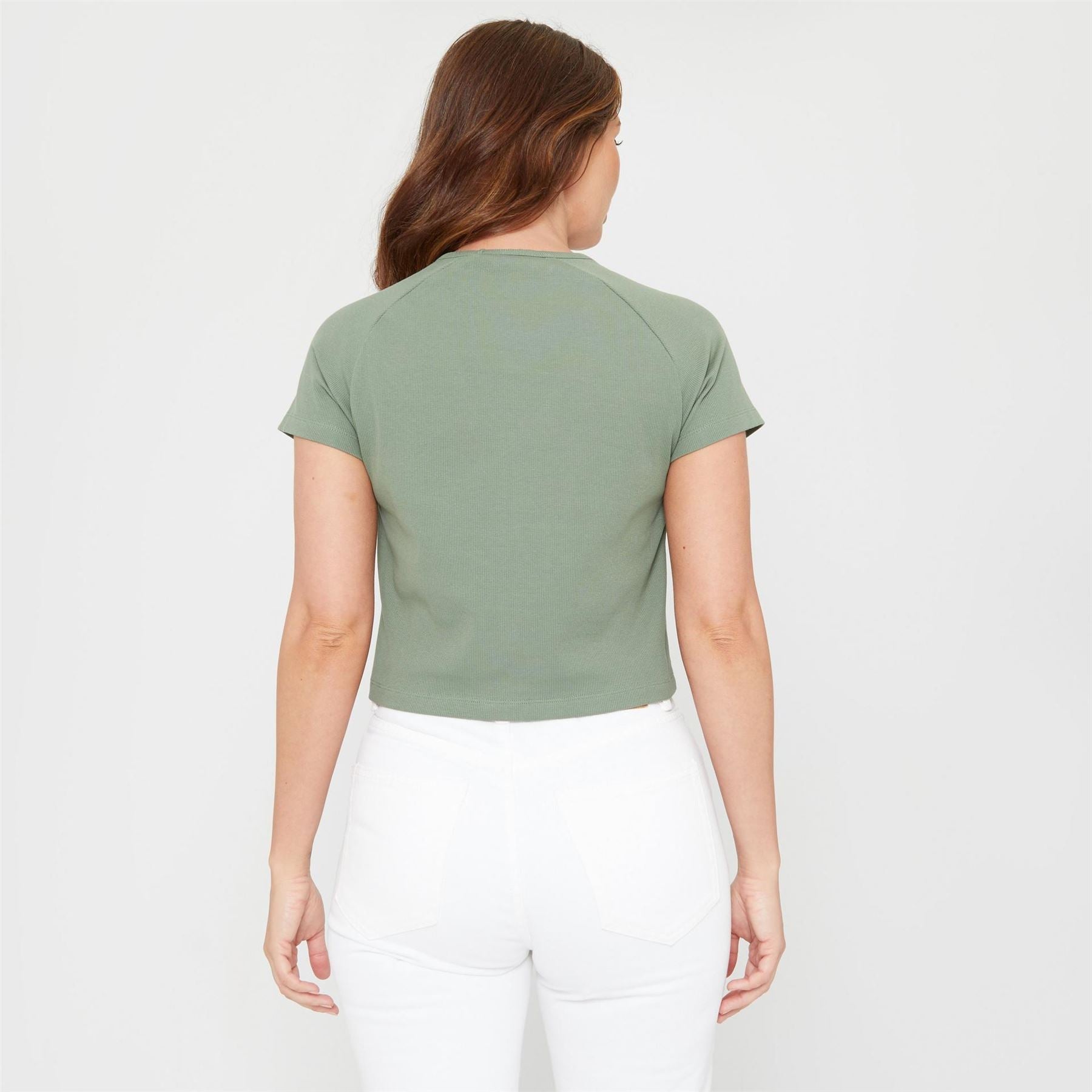 Be You Womens Ruched Rib Top