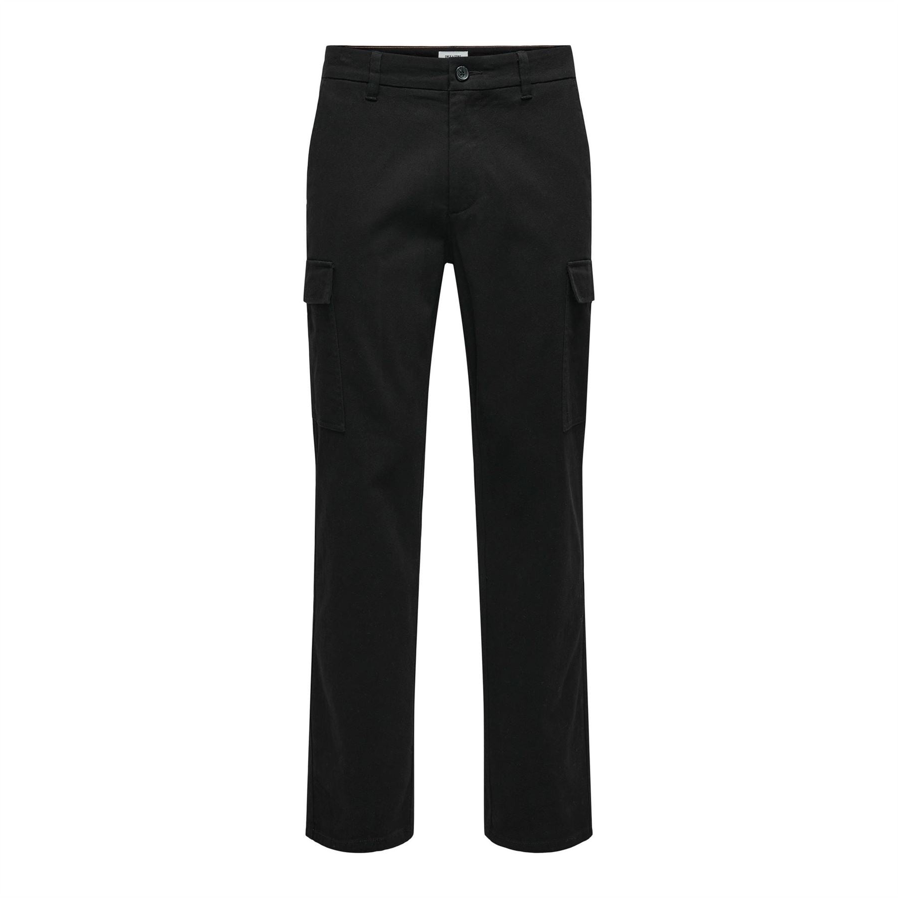Only Solid Patterned Straight Cargo Pants