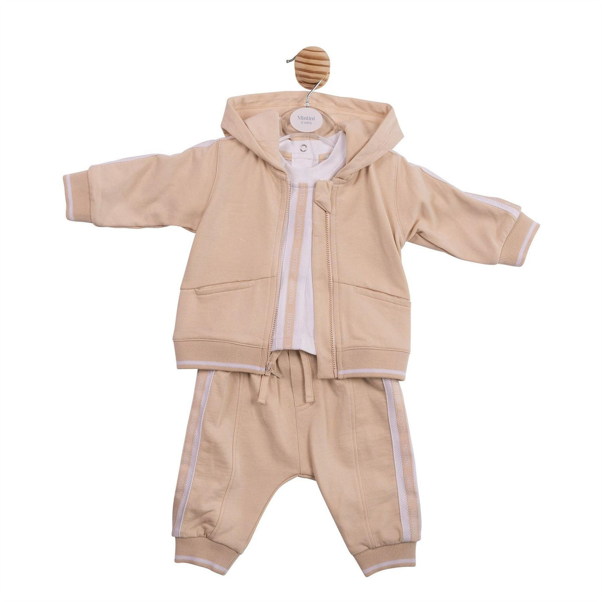 Mintini Baby 3 Piece Jogging Top And Trouser Pyjama Set
