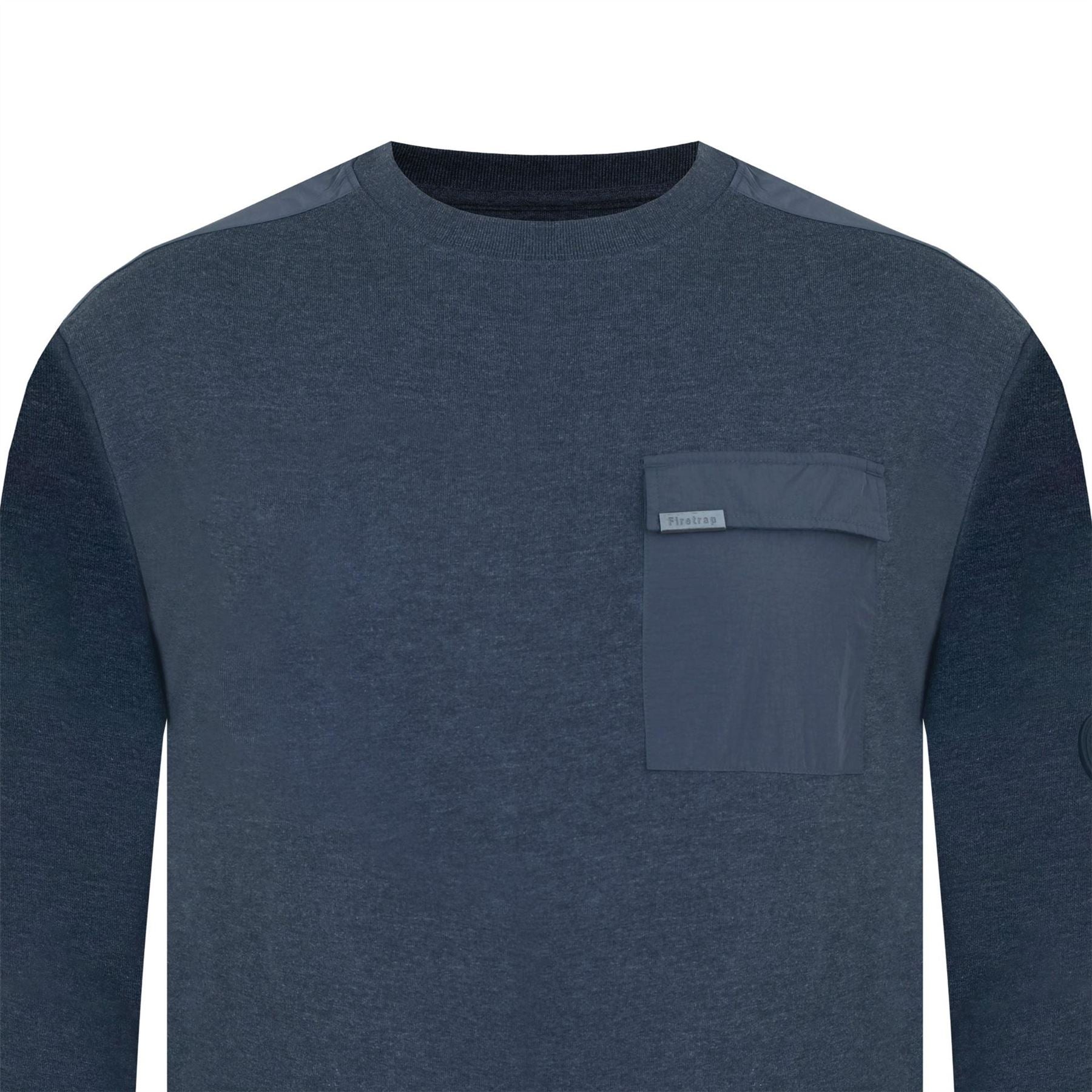 Firetrap Crew Neck Regular Fit Long Sleeve Sweater