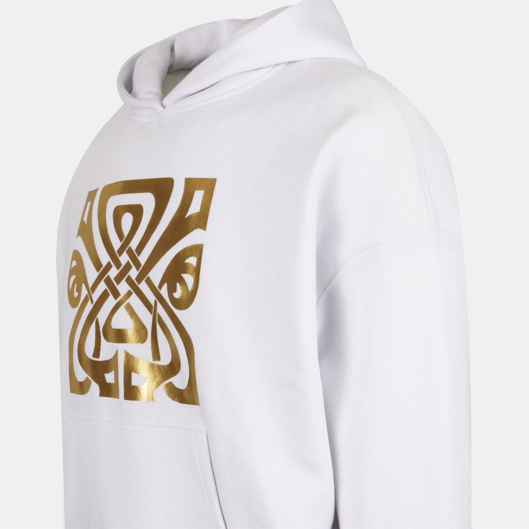 Biba Solid Patterned Hooded Ribbed Cuff Sweat Jacket