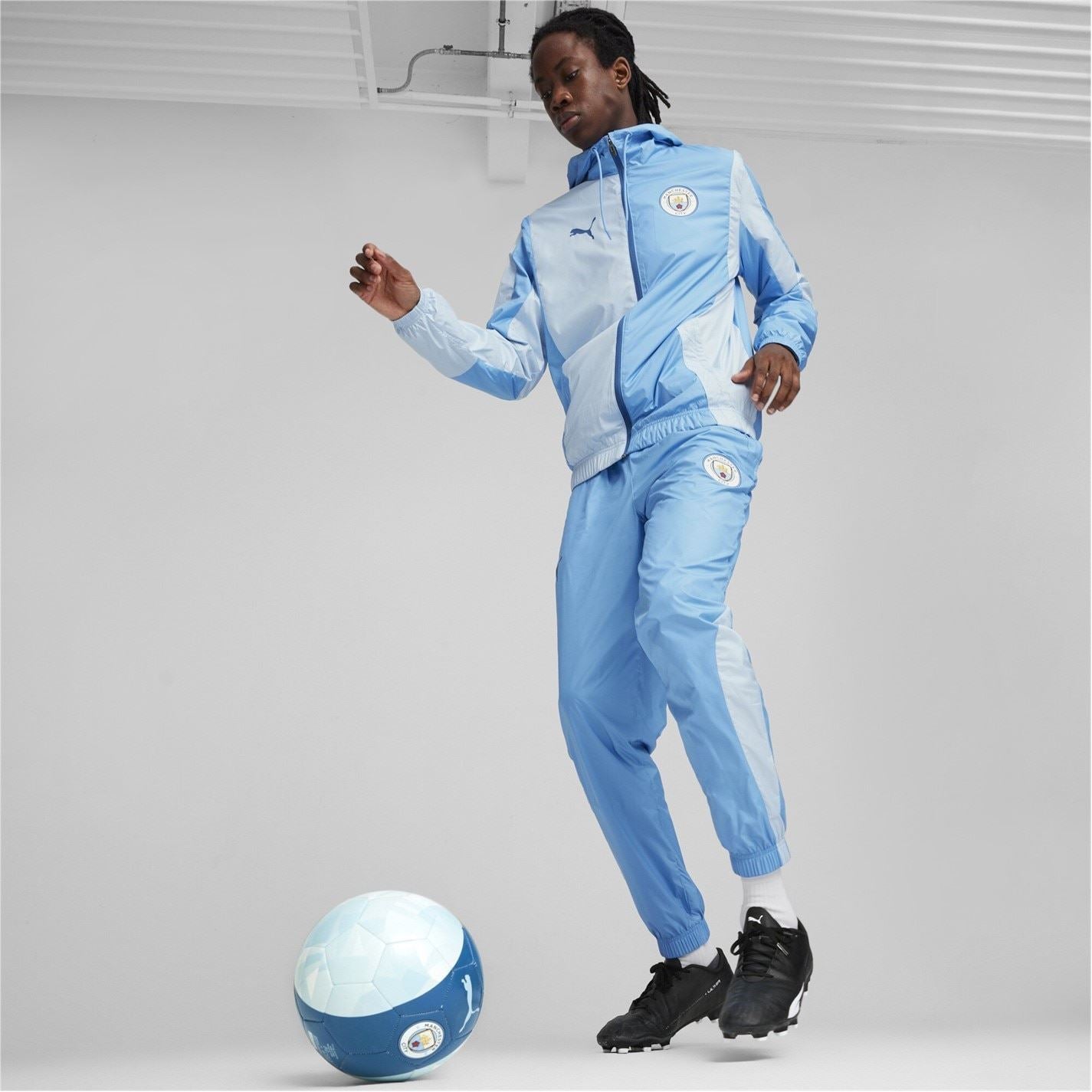 Puma Manchester City Pre Match Woven Jacket Adults