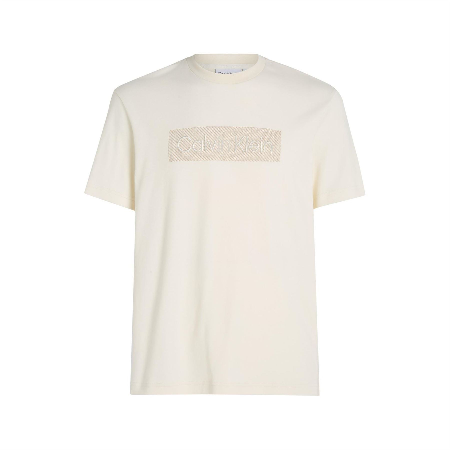 Calvin Klein Logo Embroidered Regular Fit T-Shirt