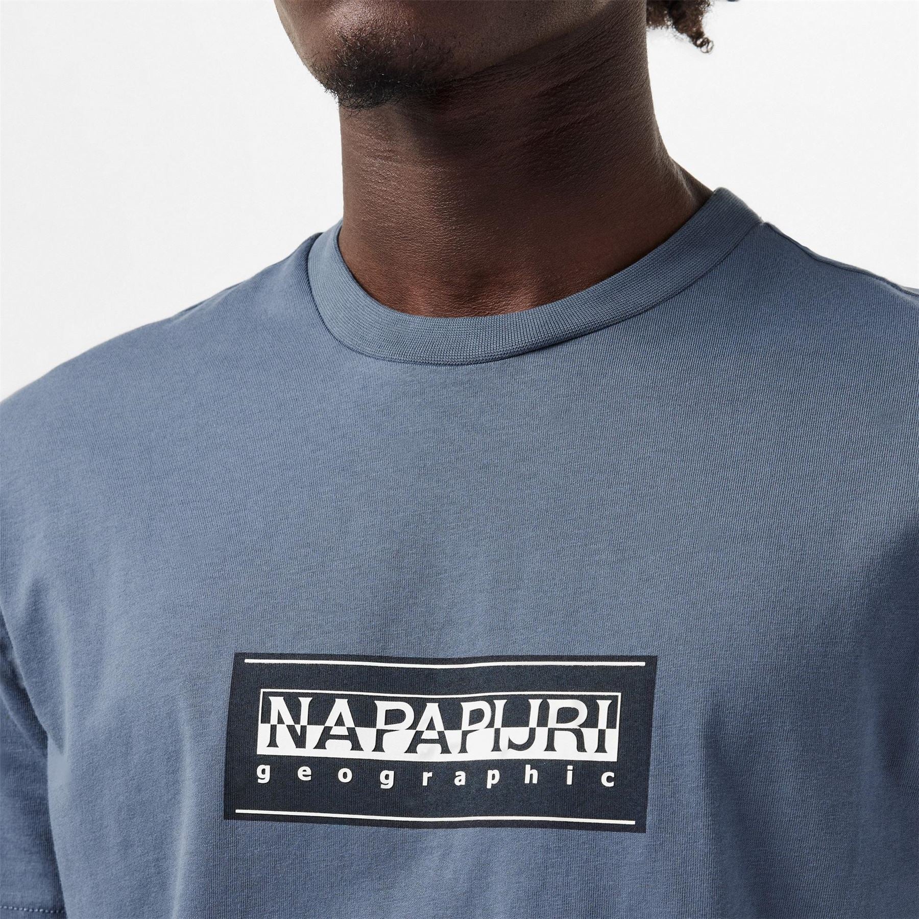 Napapijri Box Print Crew Neck Regular Fit T-Shirt