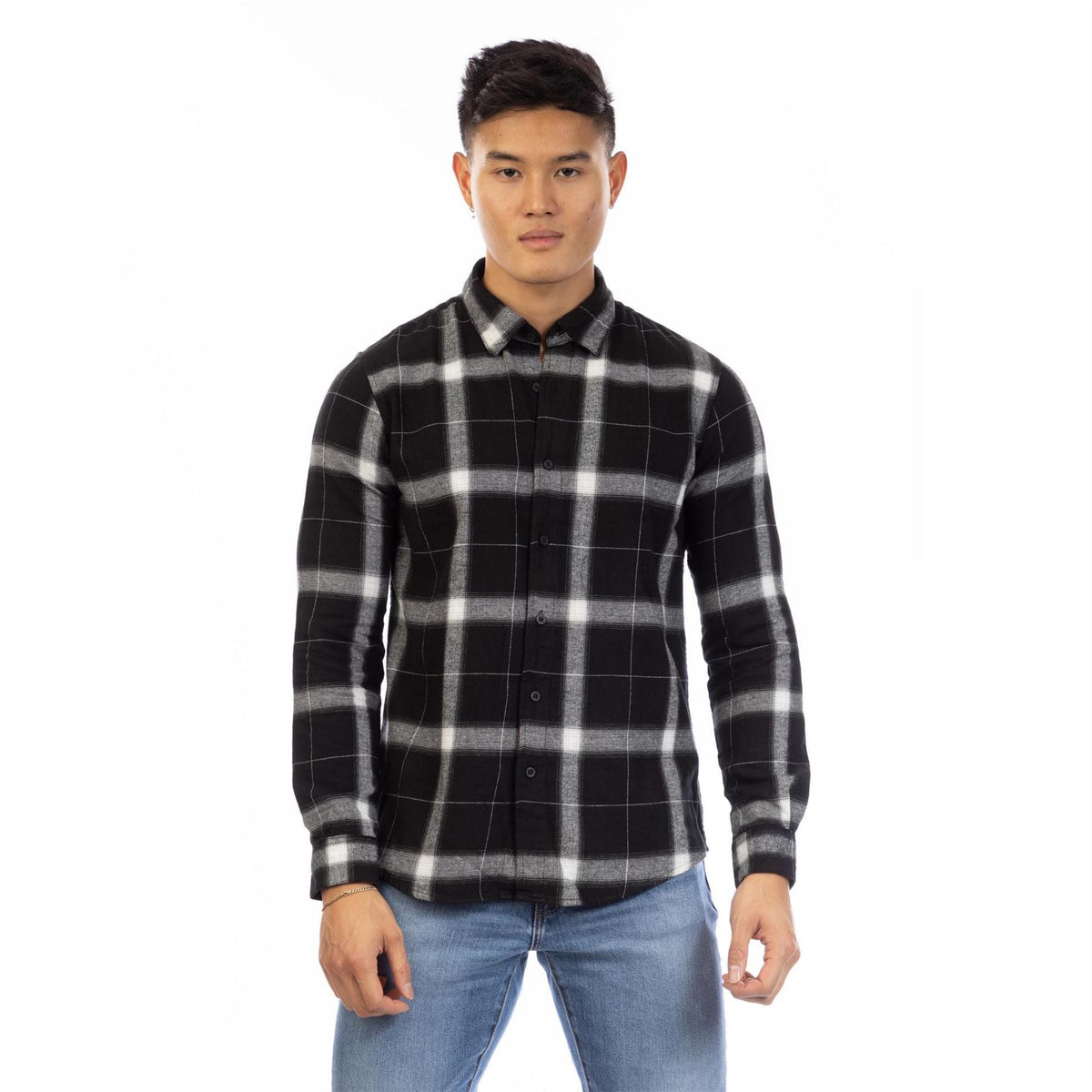 Peter Werth Haslam Collared Long Sleeve Regular Fit Shirt