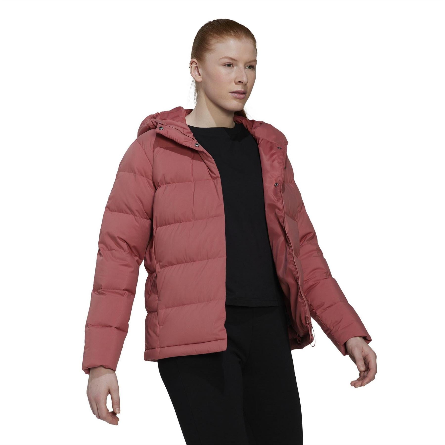 adidas Womens Helionic Hooded Down Jacket