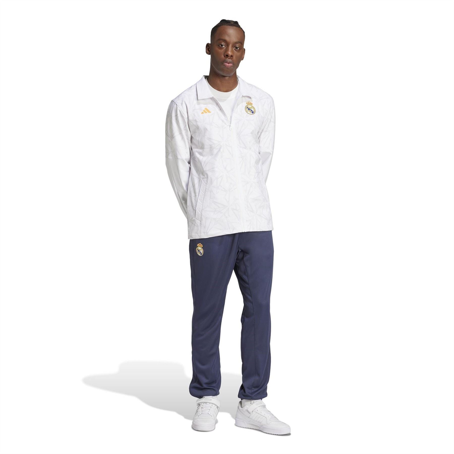 adidas Real Madrid Warm Up Tracksuit Bottoms Adults