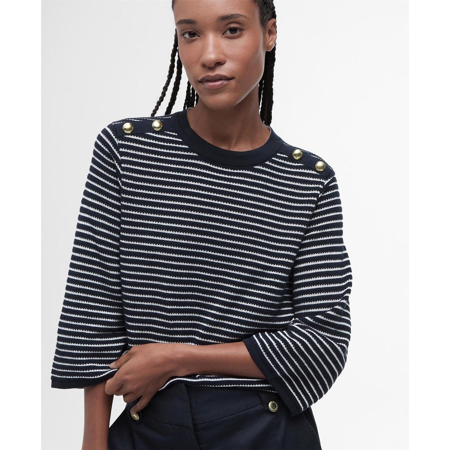 Barbour Striped Crew Neck Jumper