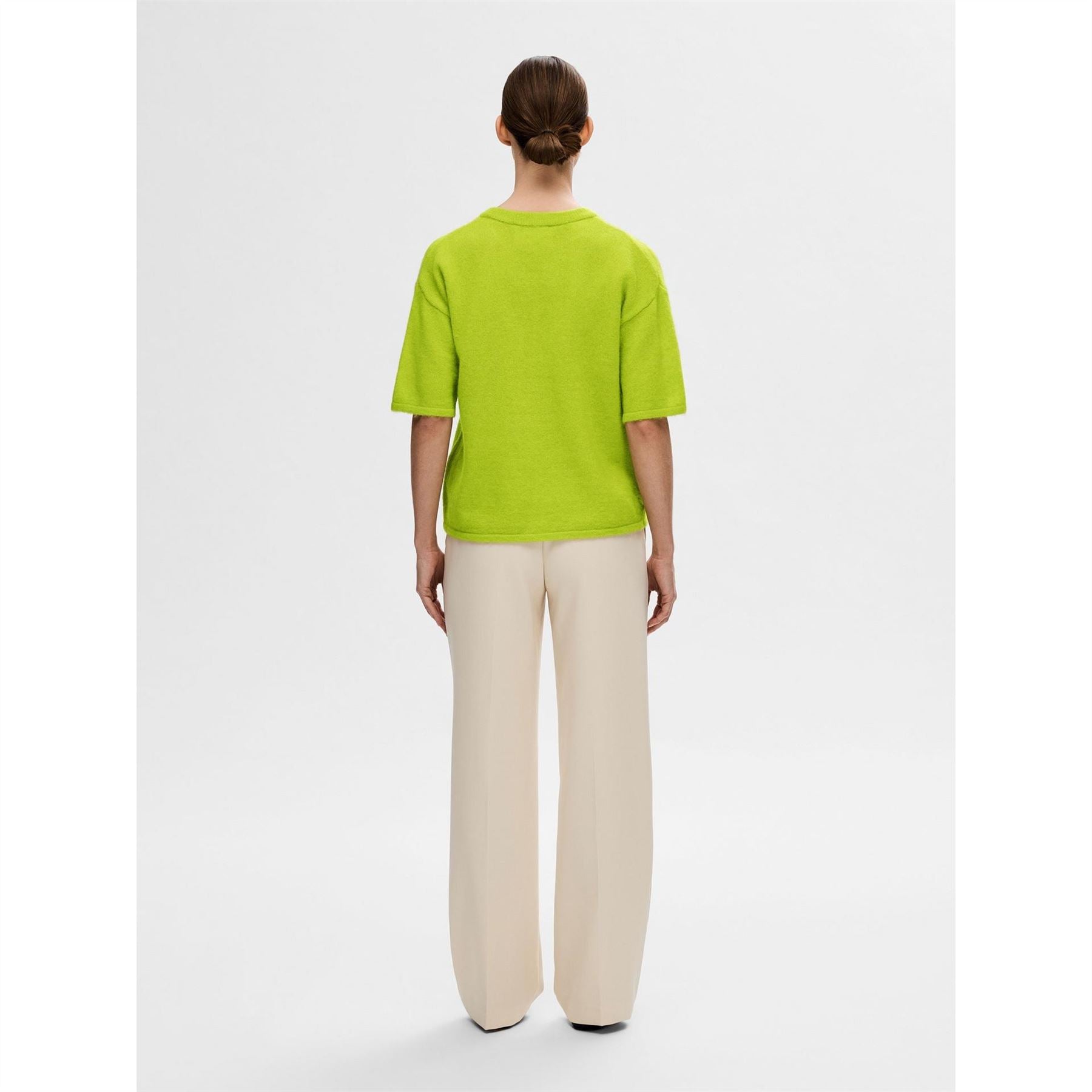 Selected Femme Maline Knit Relaxed Fit Crew Neck Sweater