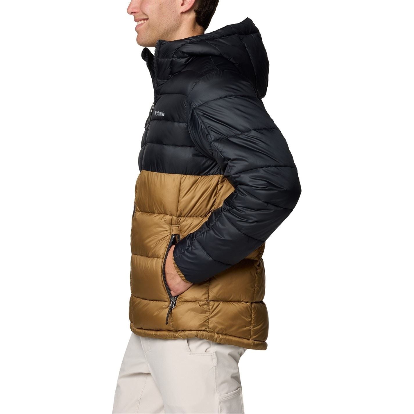Columbia Buck Butte Hooded Solid Patterned Puffer Jacket