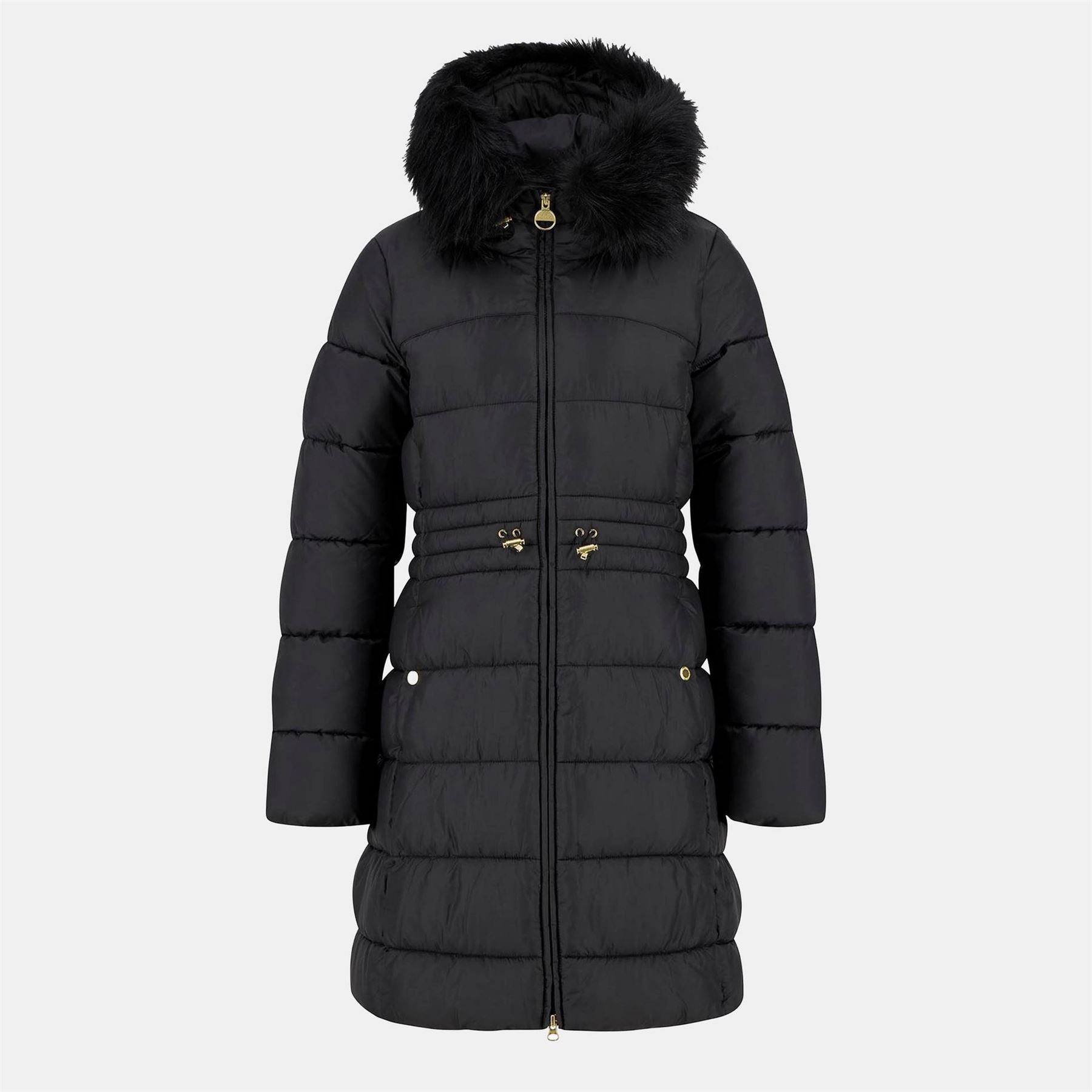 Barbour International Anastasia Detachable Hood Slim Fit Medium Puffer Jacket