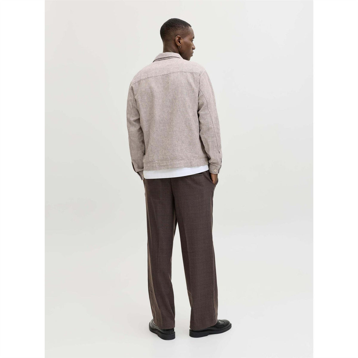 Jack and Jones Jprblamatt Linen Blend Long Sleeve Overshirt