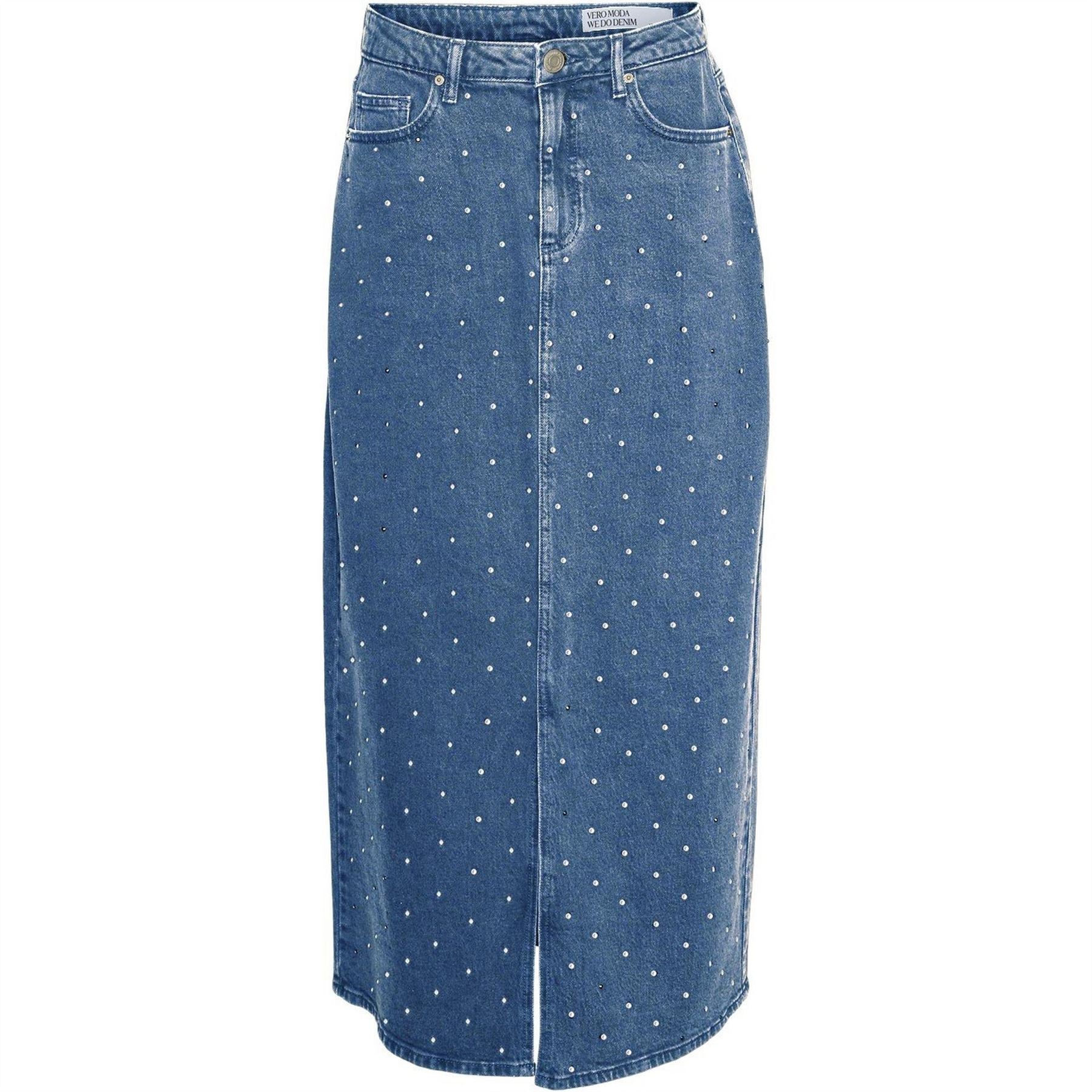 Vero Moda Tessa Denim Midi Pencil Skirt