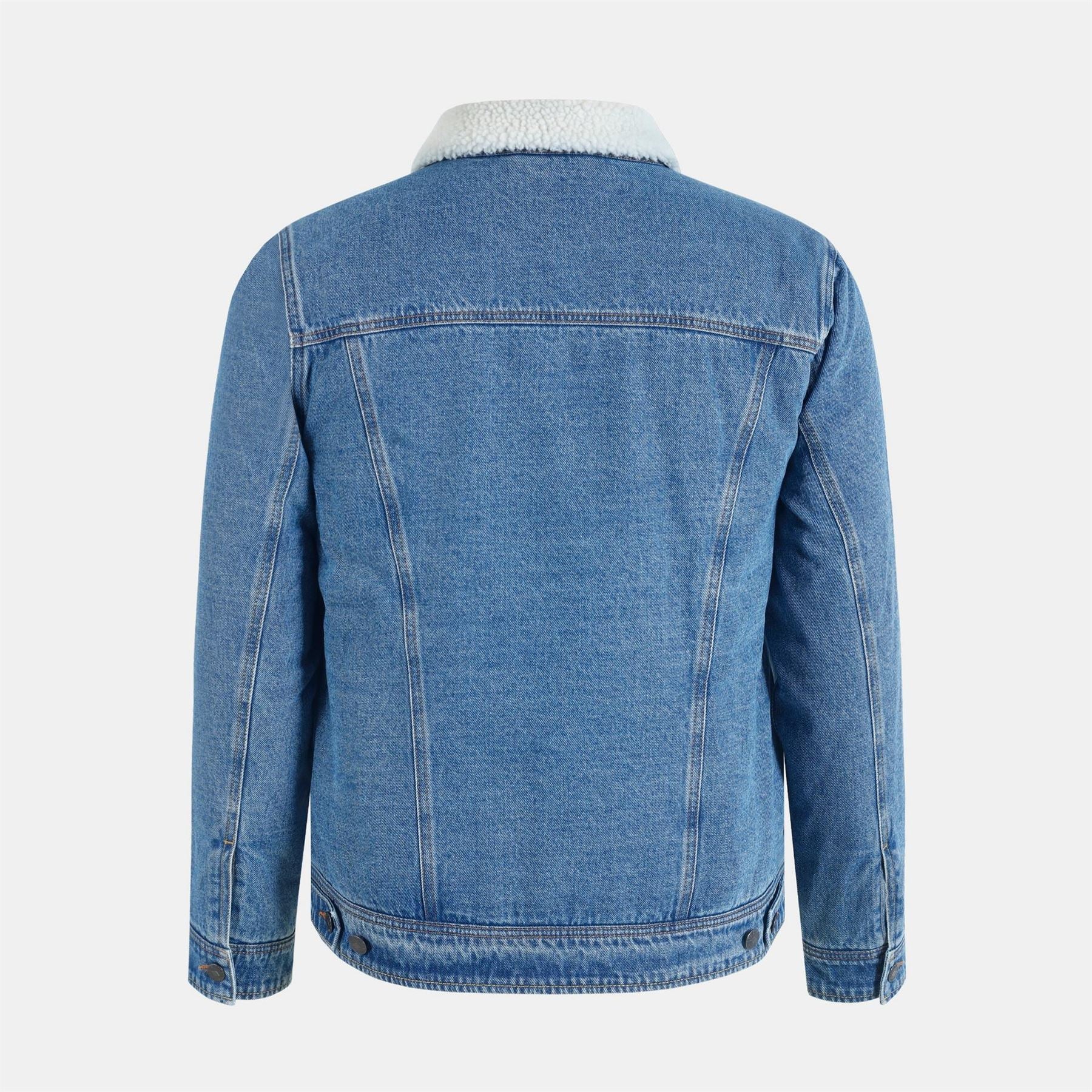 Lee Cooper Borg Denim Jacket with Flap Pocket