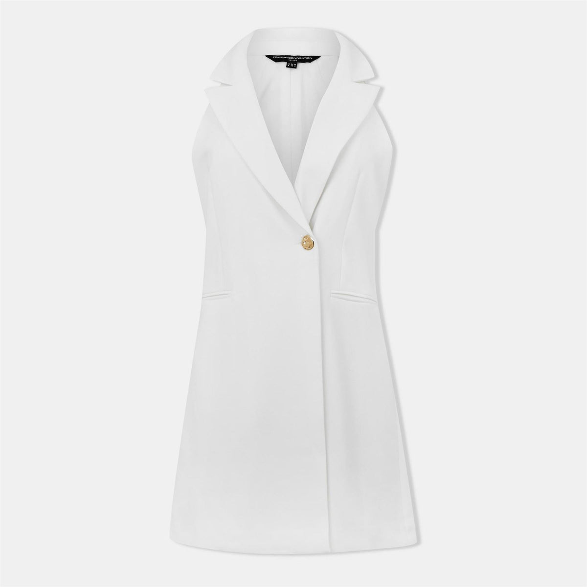 French Connection Whisper Halter Neck Mini Blazer Dress