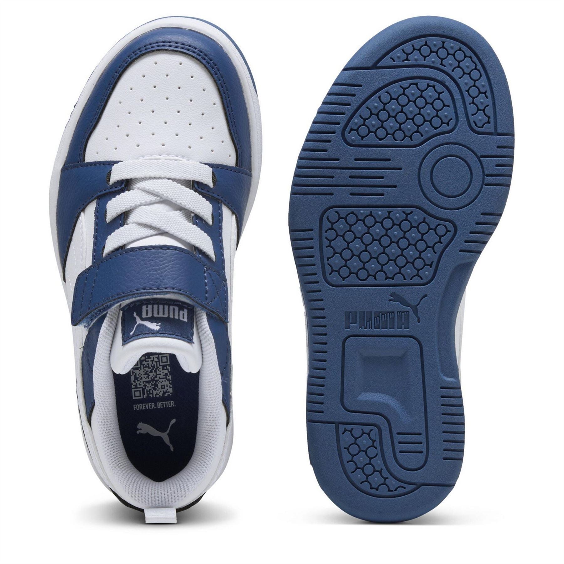 Puma Kids Rebound Lo Low Top Trainers