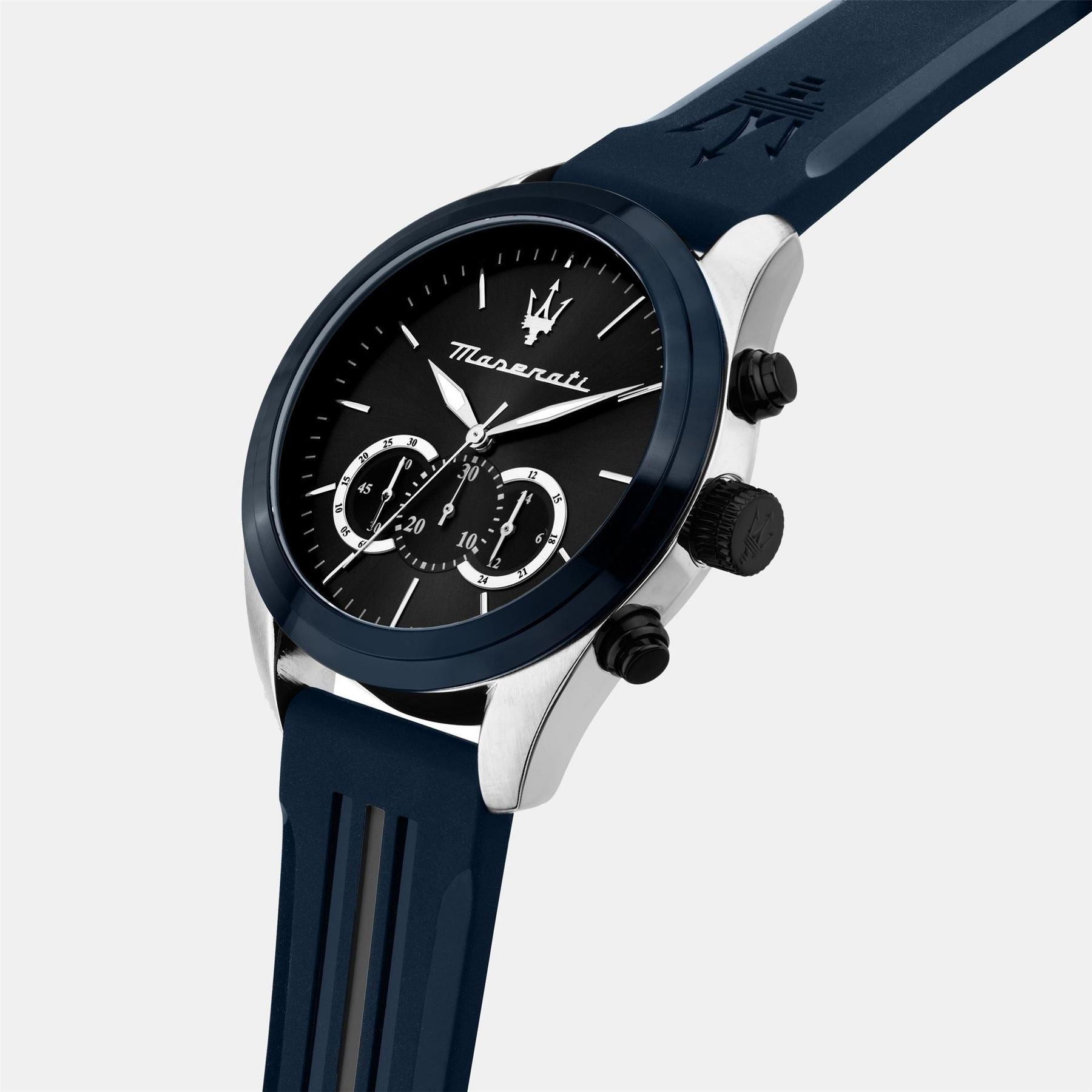 Maserati Traguardo Rubber Strap Analogue Watch