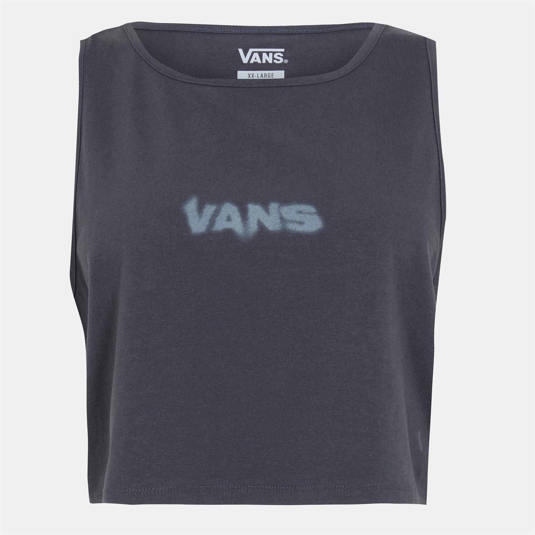 Vans Womens Fitted Crop Tank Asphalt Vest