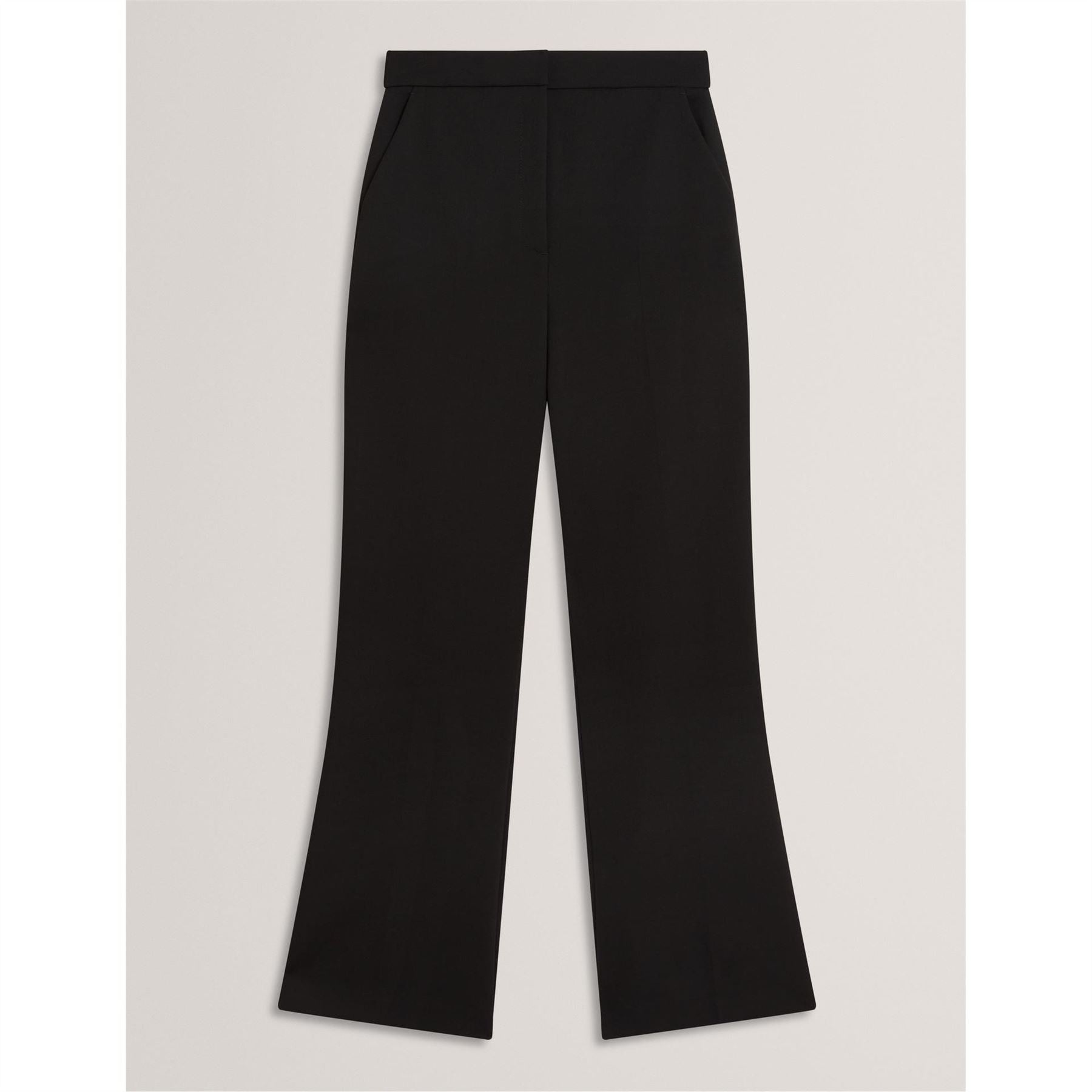 Ted Baker Solid Patterned Flared Trousers