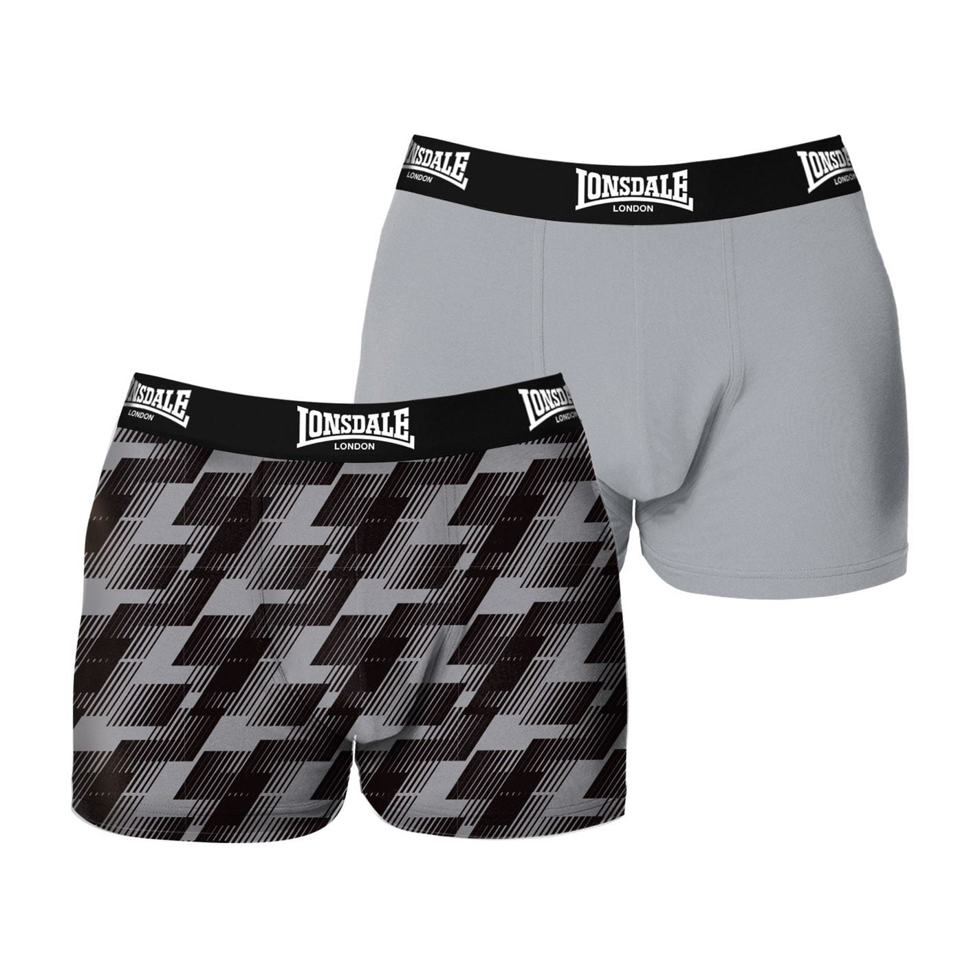 Lonsdale Mens 2 Pack Trunk