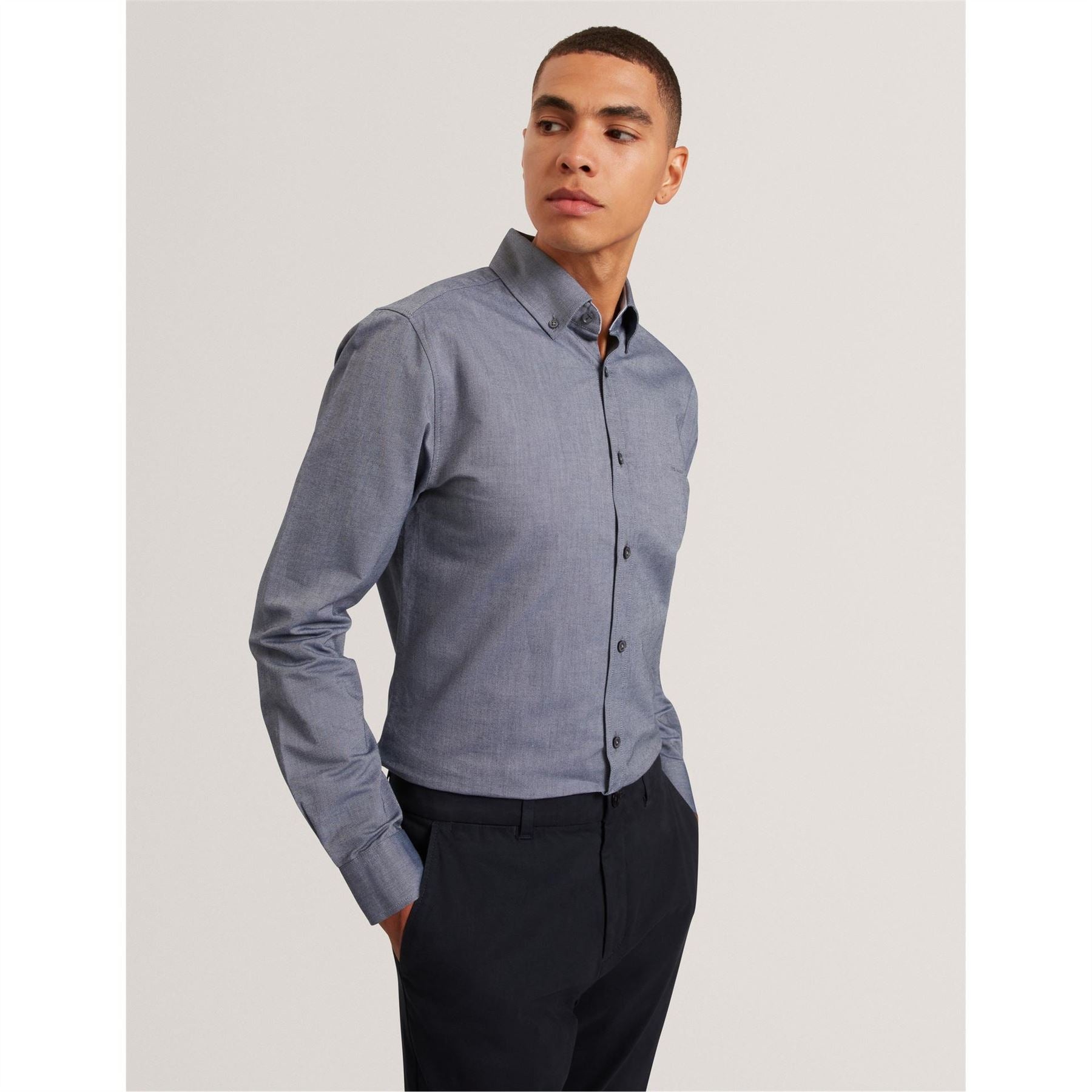 Ted Baker Long Sleeve Button Down Collar Oxford Shirt