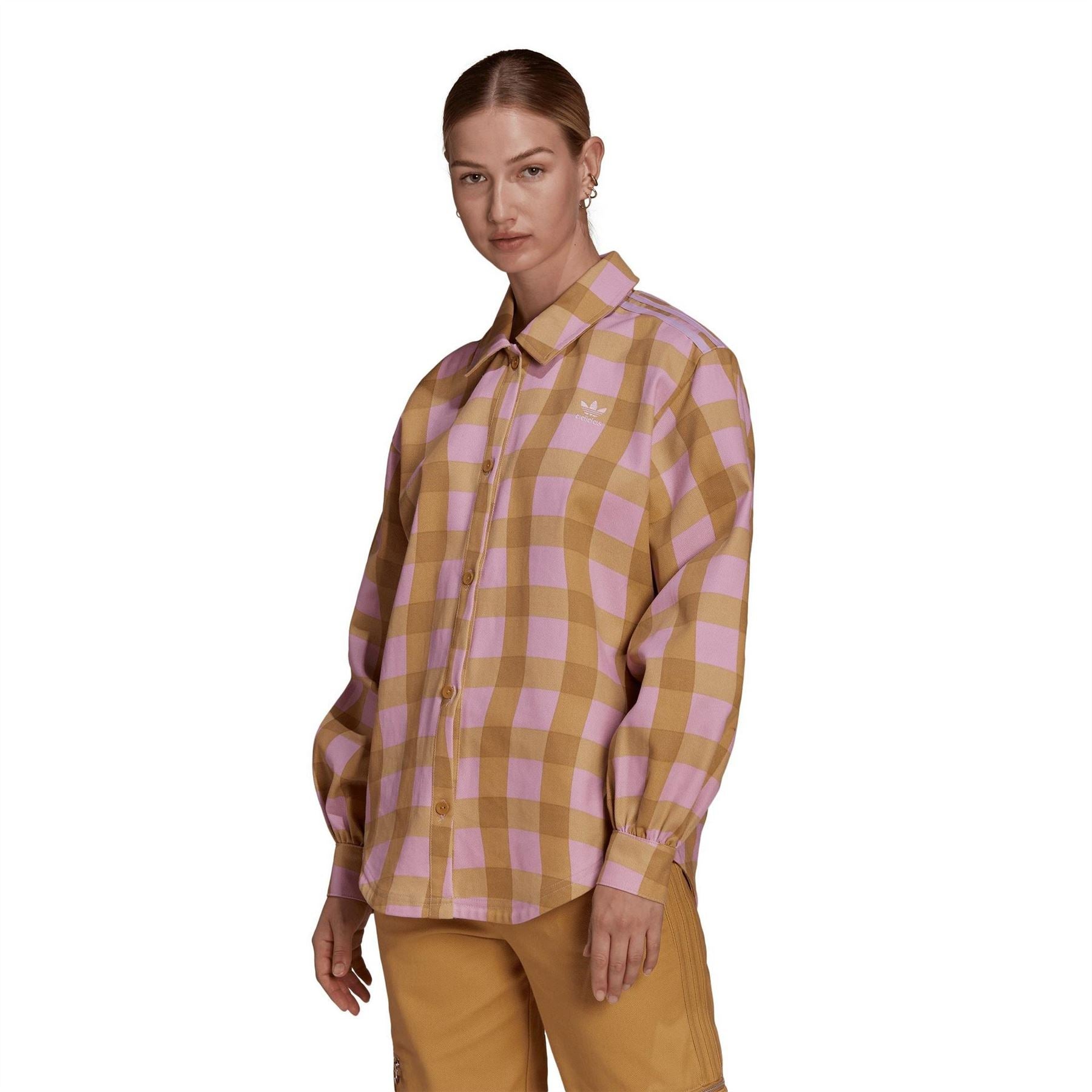 adidas Originals Twill Long Sleeve Relaxed Fit Shirt