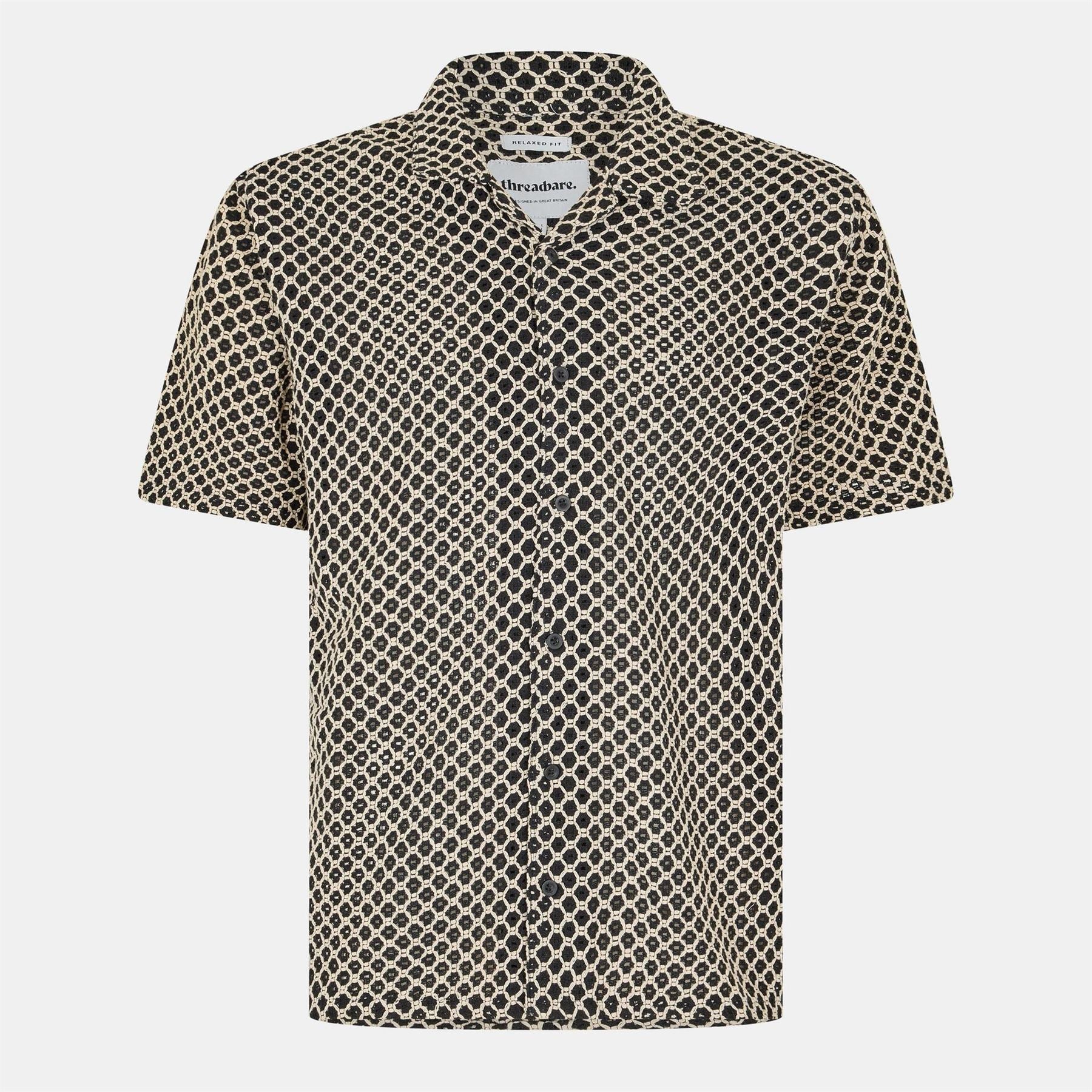 Threadbare Drumacre Relaxed Fit Short Sleeve Shirt