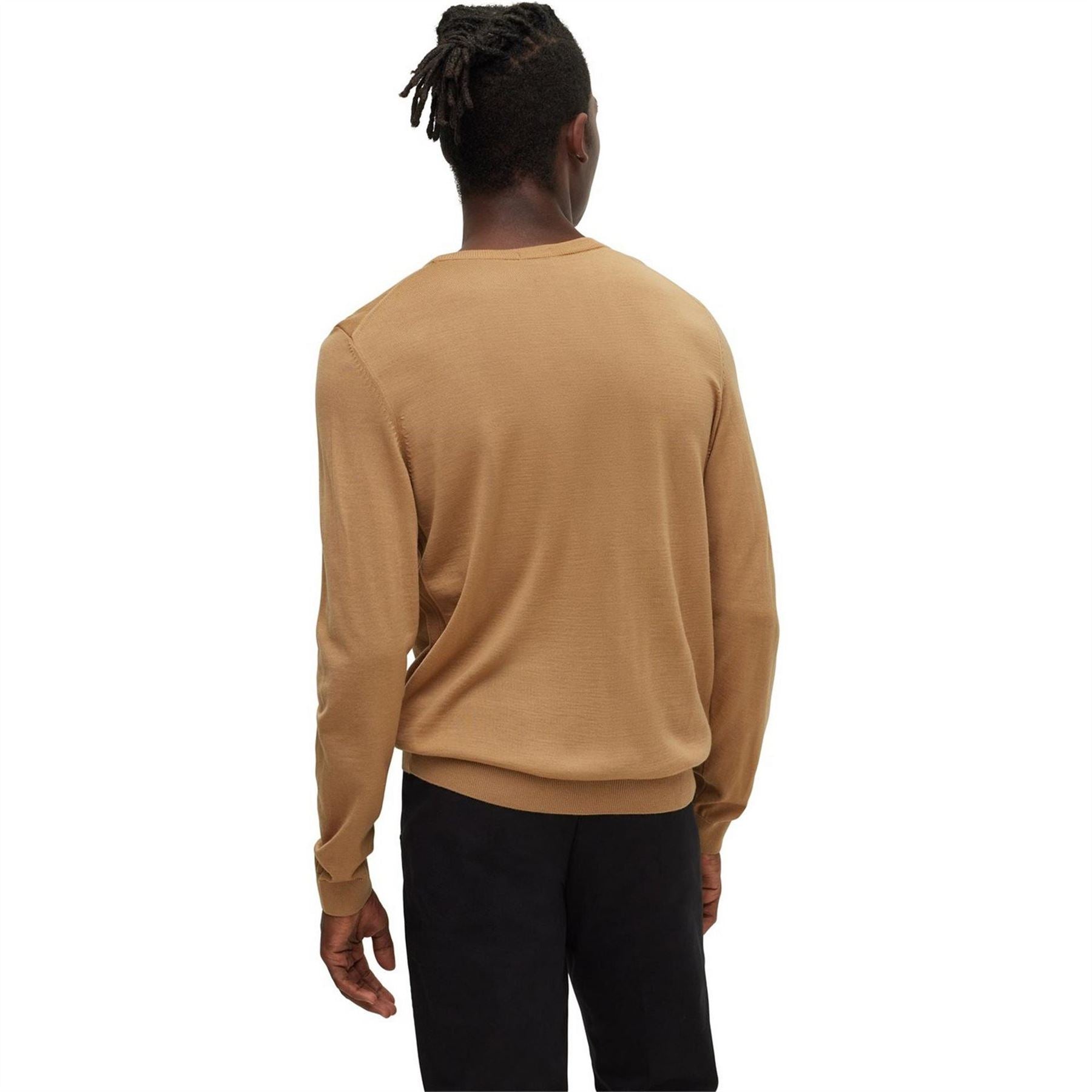 Boss Leno Knit Jumper, Soft Virgin Wool