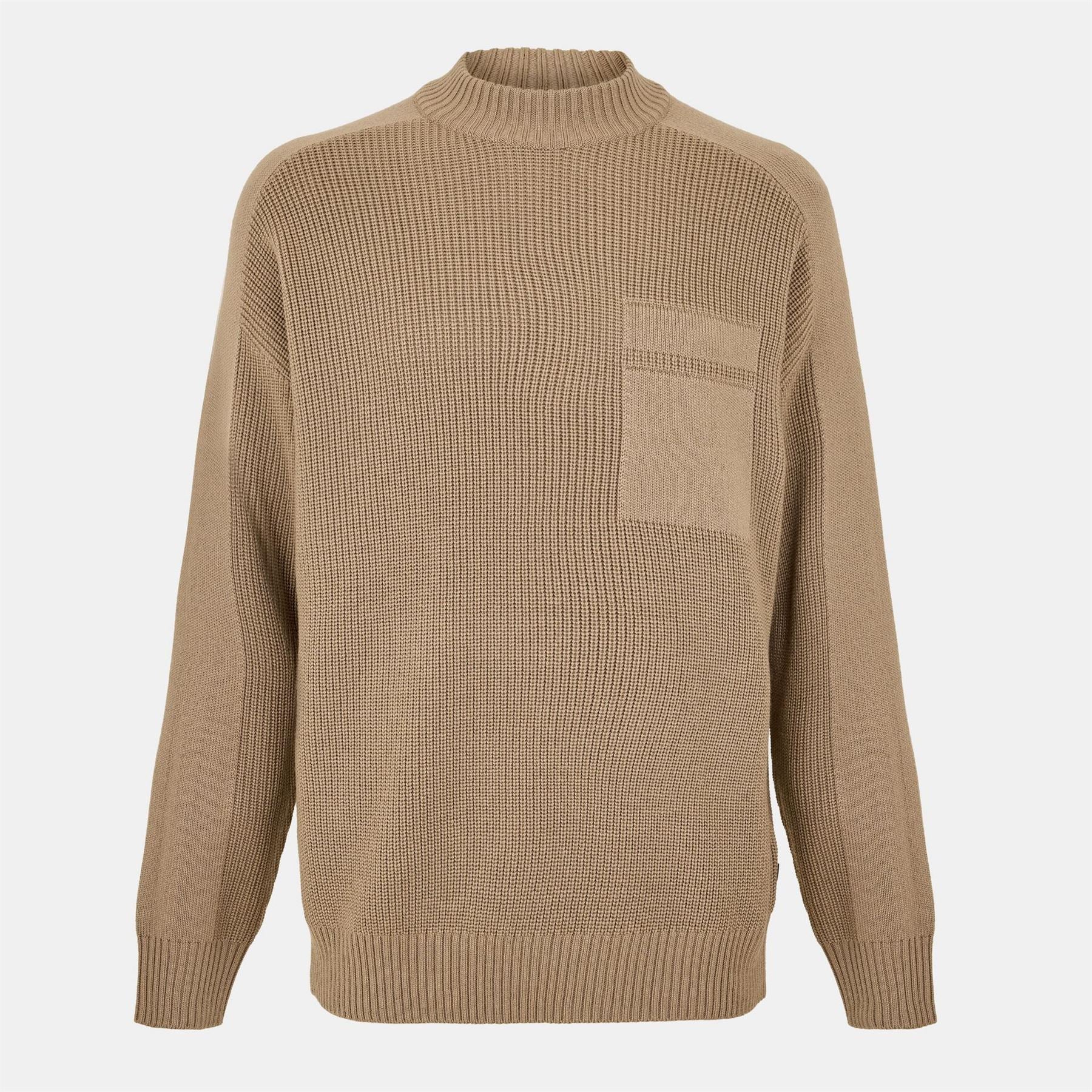 Boss Andern Orange Knitted Crew Neck Jumper