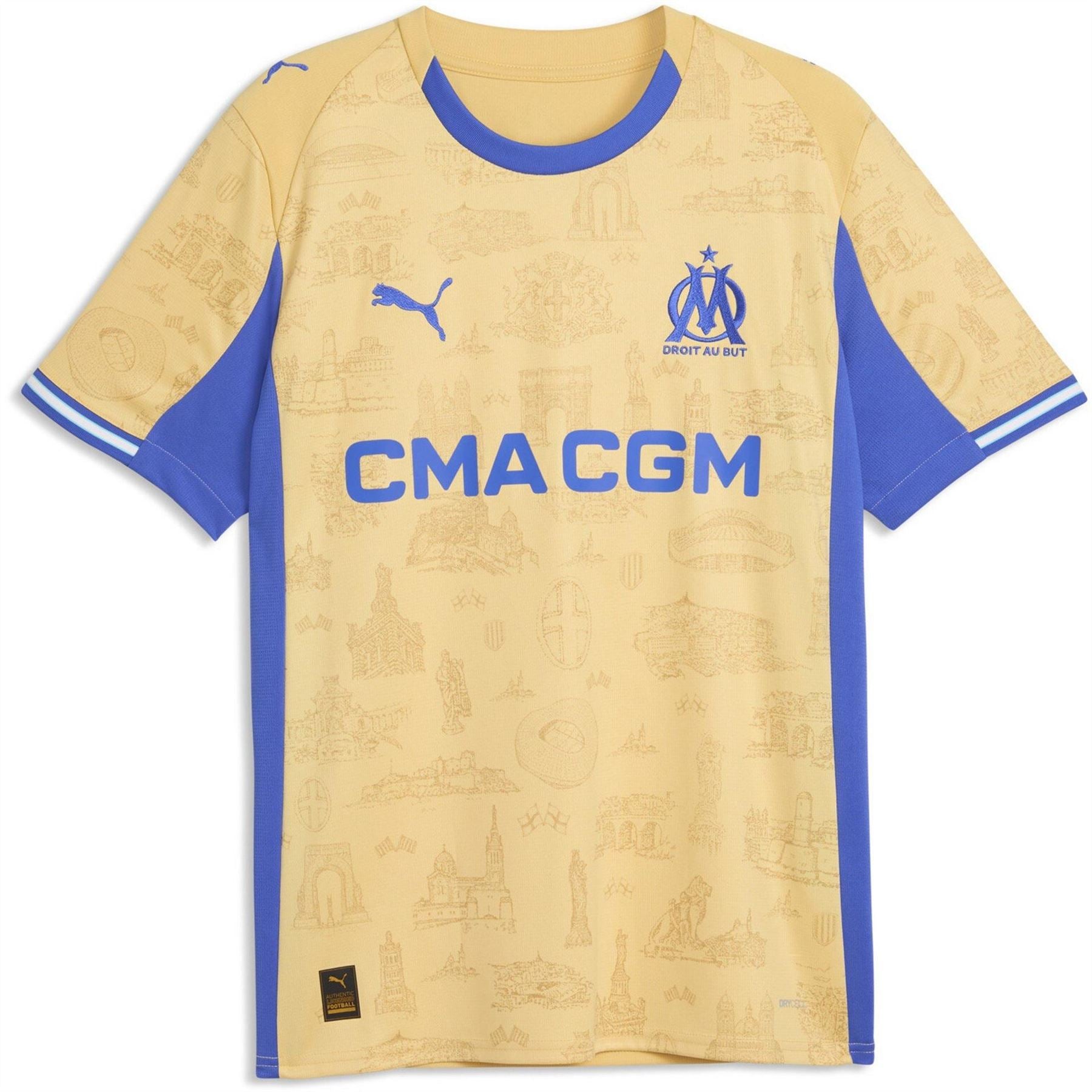 Puma Mens Olympique Marseille Fourth Shirt 25 26
