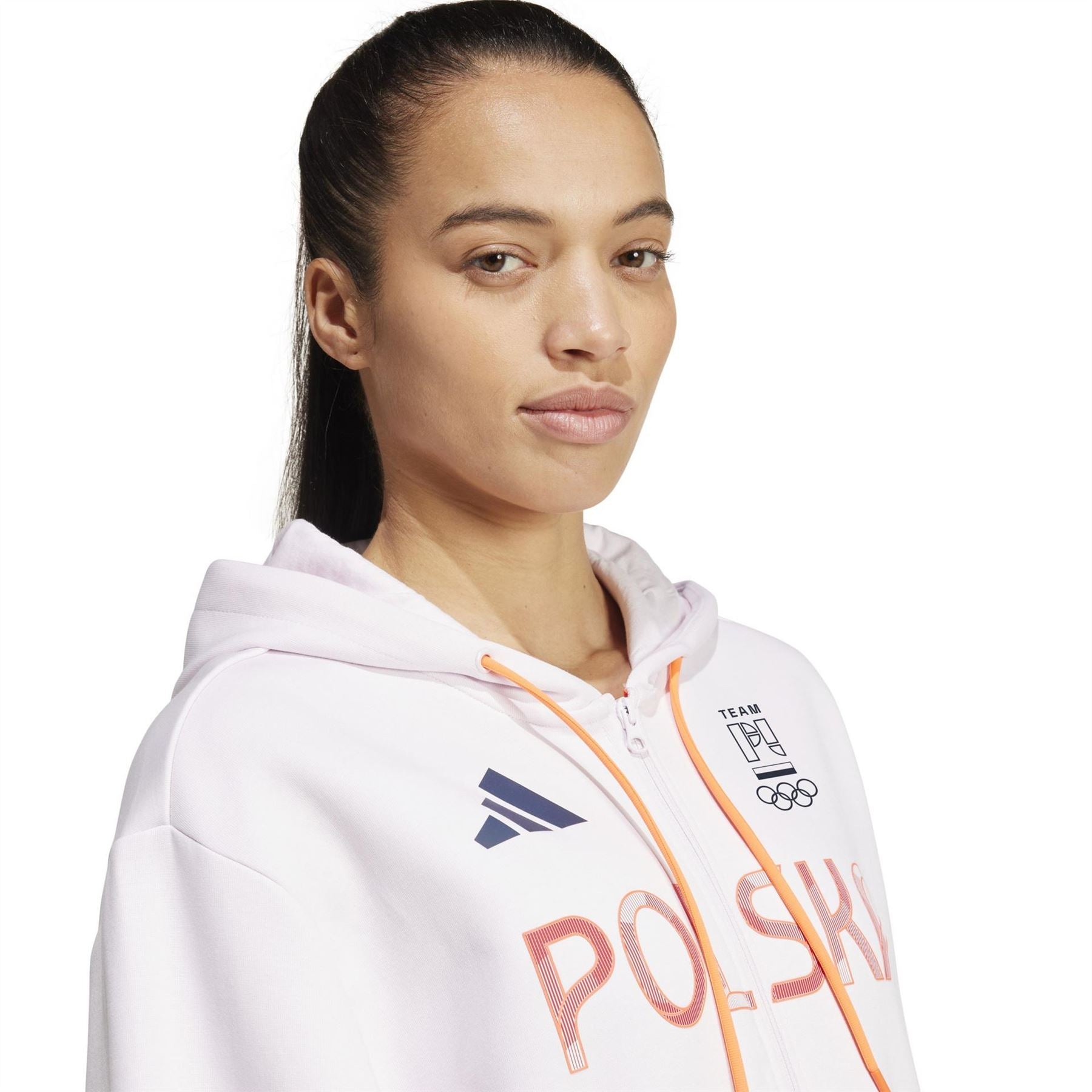 adidas Noc Hooded Neck Full Zipper Ribbed Cuff Track Jacket