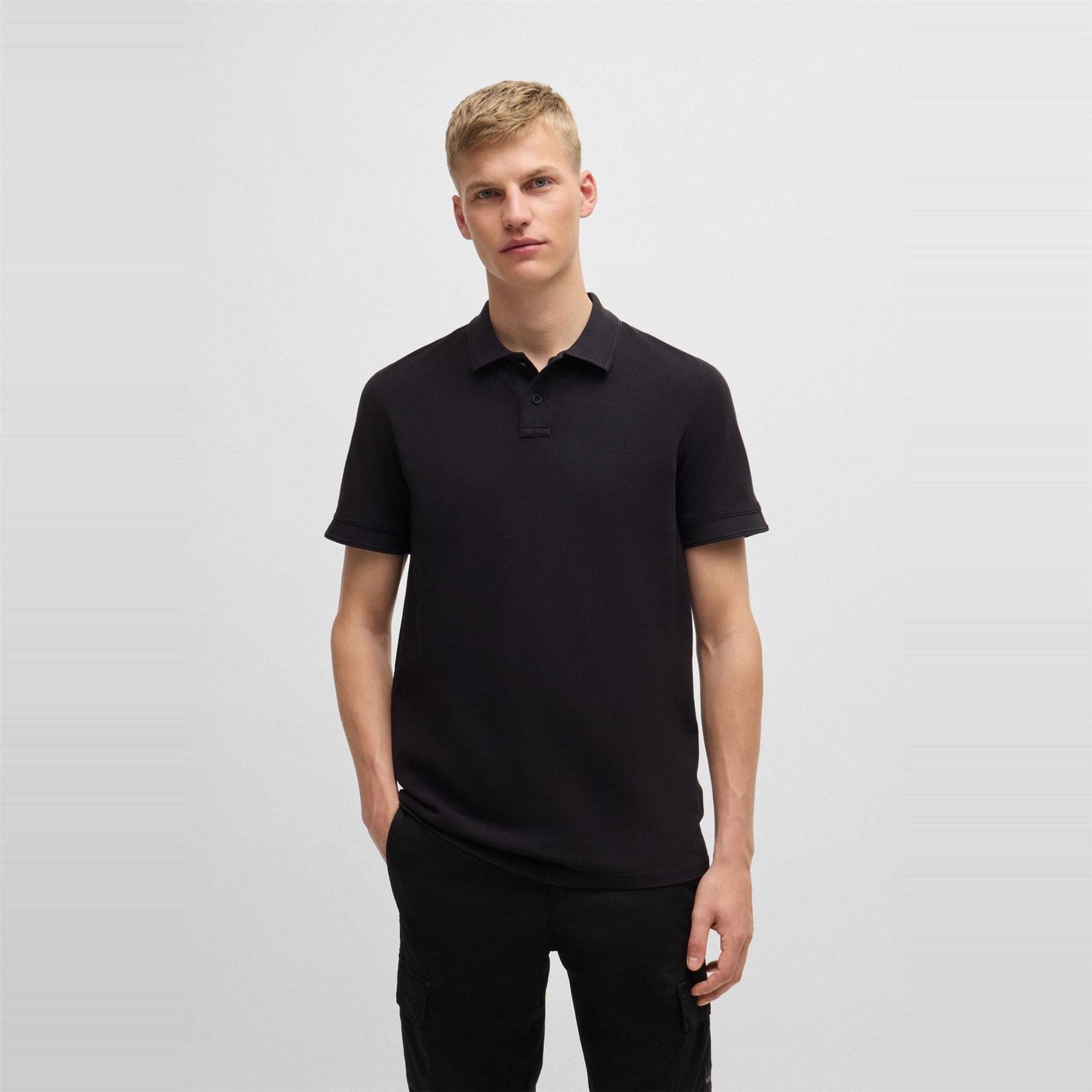 Boss Collared Neck Short Sleeve Regular Fit Shirt