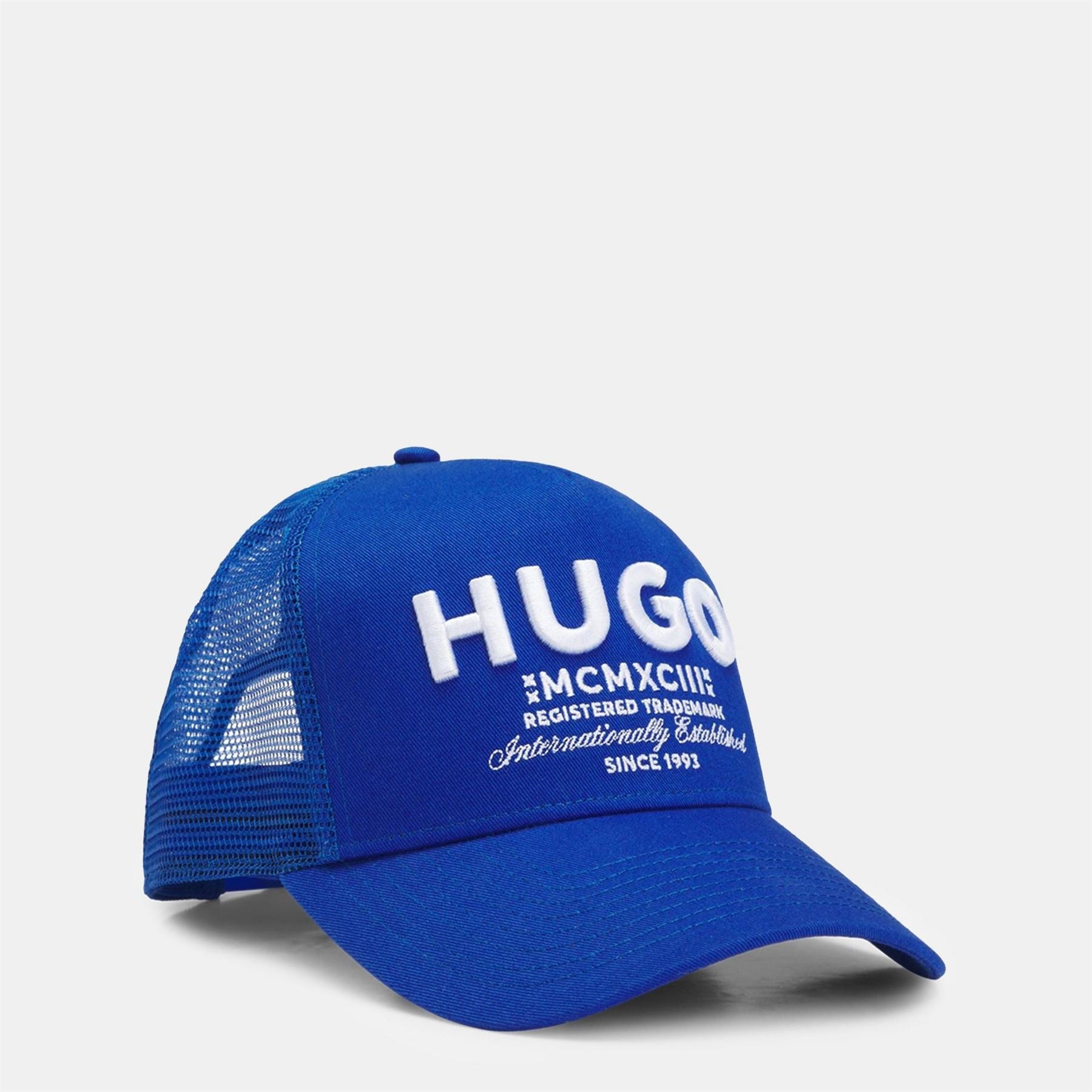 Hugo Lettering Pre Curved Brim Trucker Cap