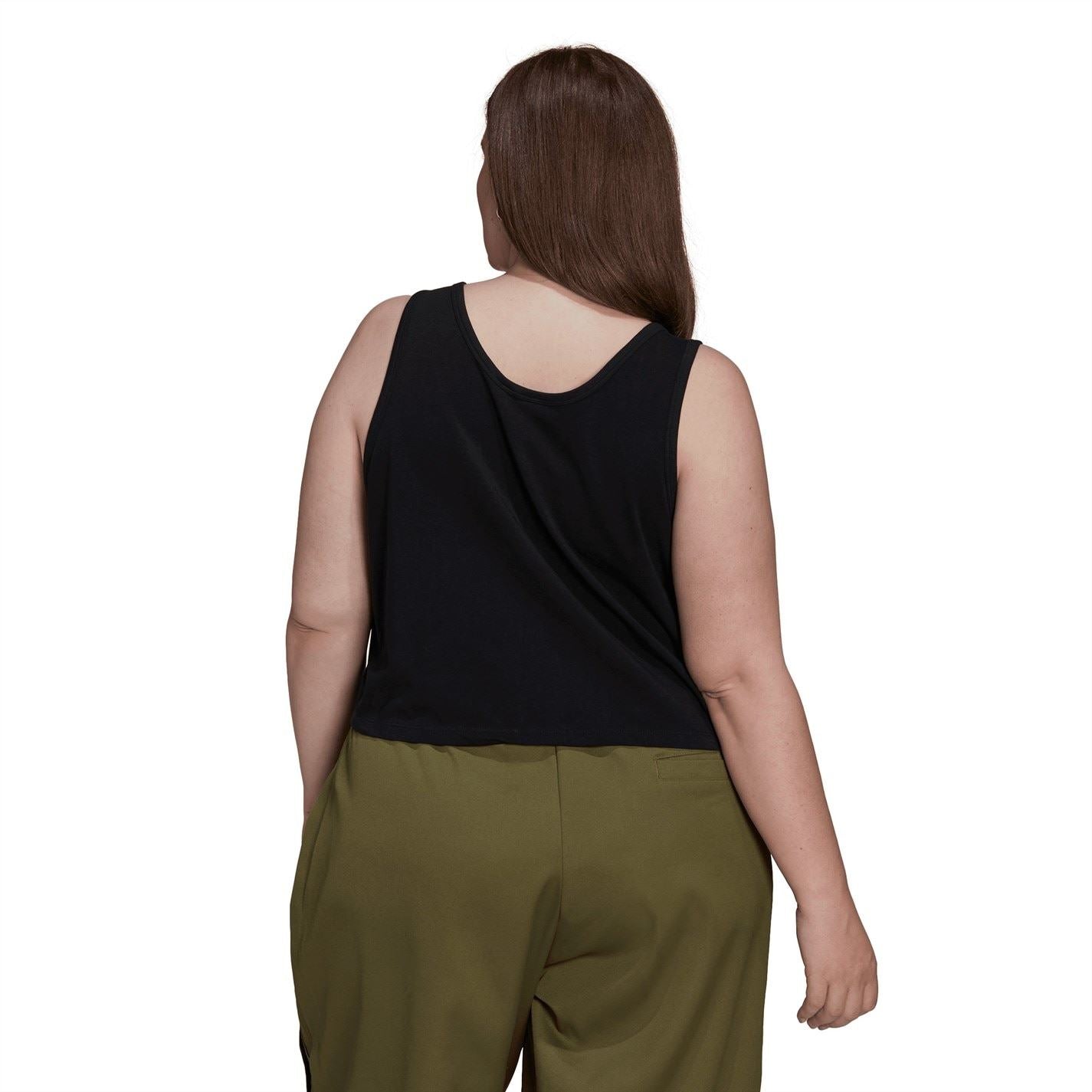 adidas Originals Cropped Scoop Neck Relaxed Fit Tank