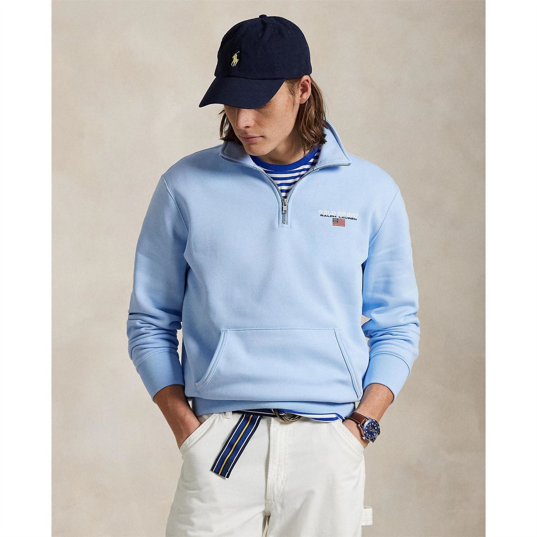 Polo Sport by Ralph Lauren Logo Quarter Zip Pull Over Fleece