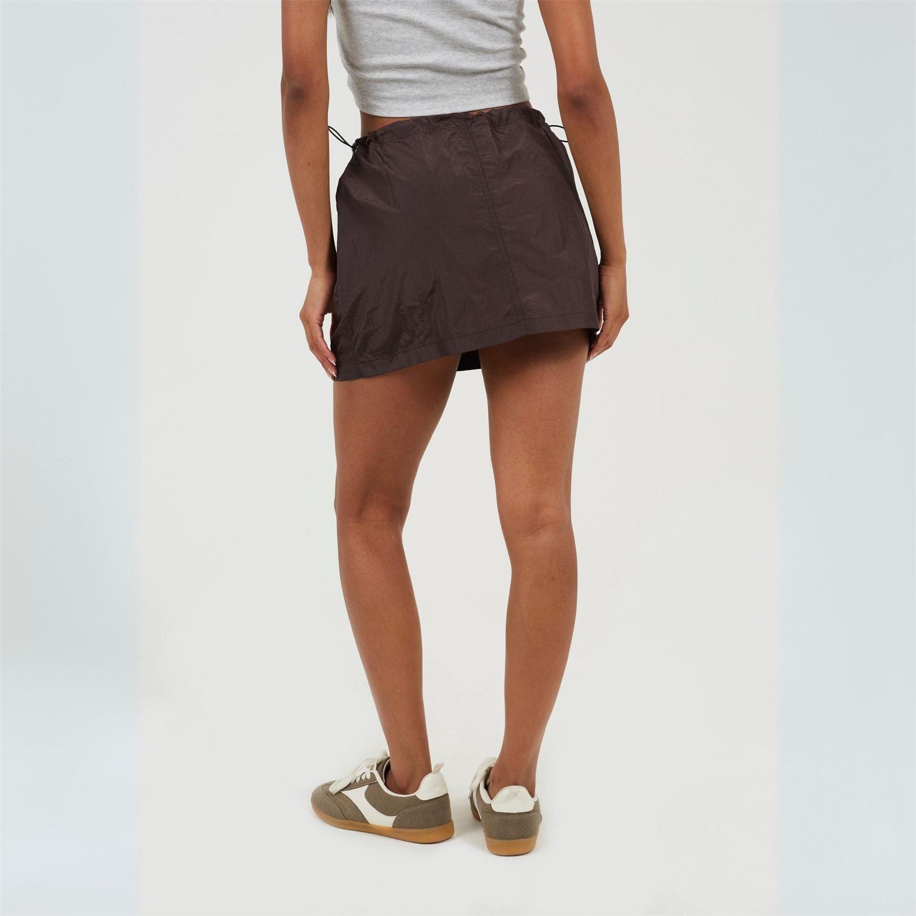 Brave Soul Womens Cargo Mini Skirt With Toggle Waist