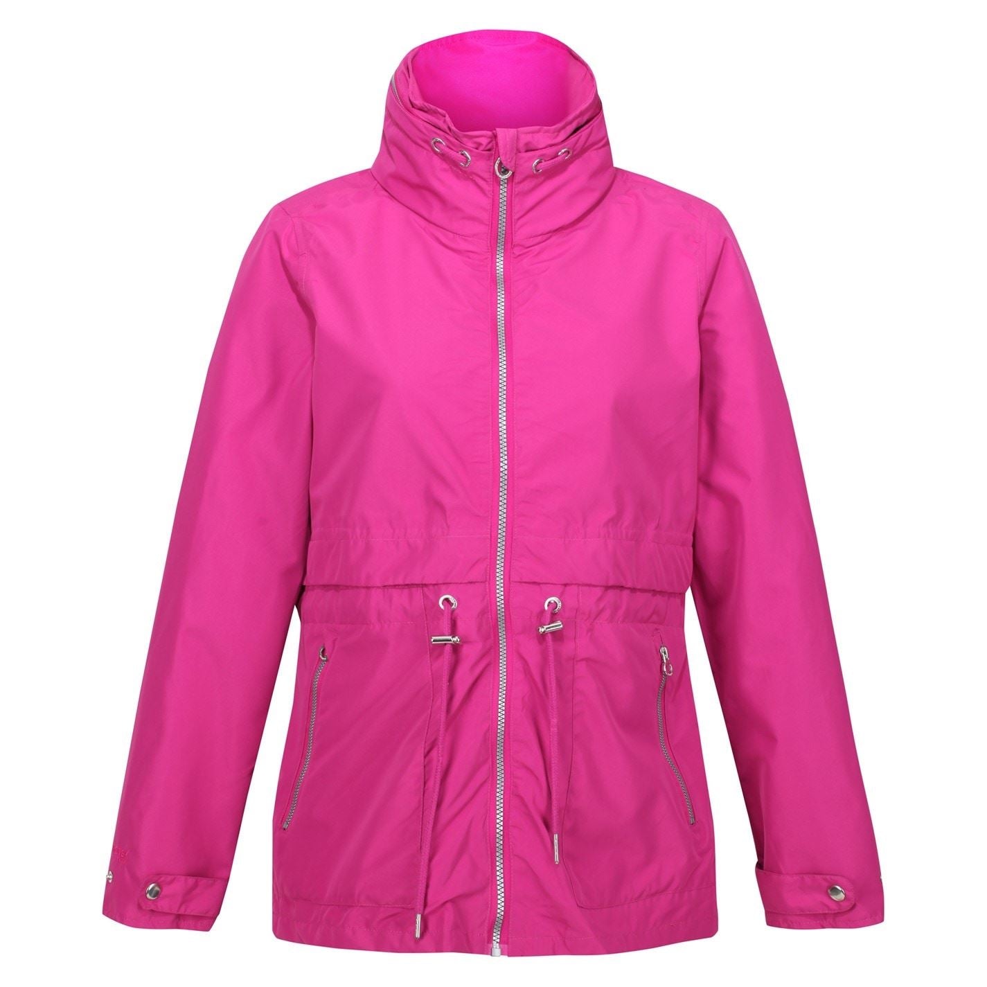 Regatta Nadira Solid Patterned Drawstring Rain Jacket
