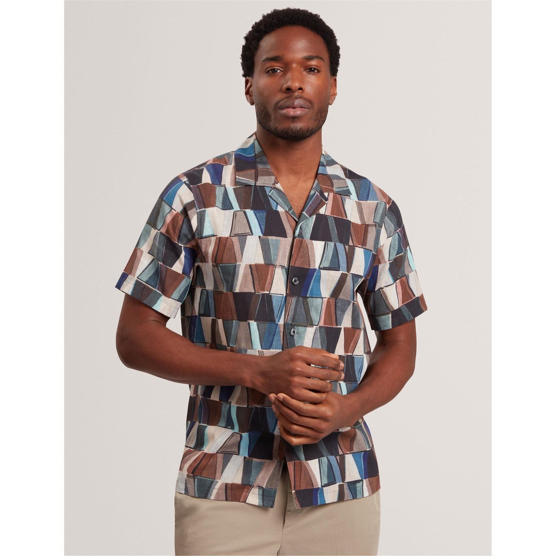 Ted Baker SS Linen Print T Sn62