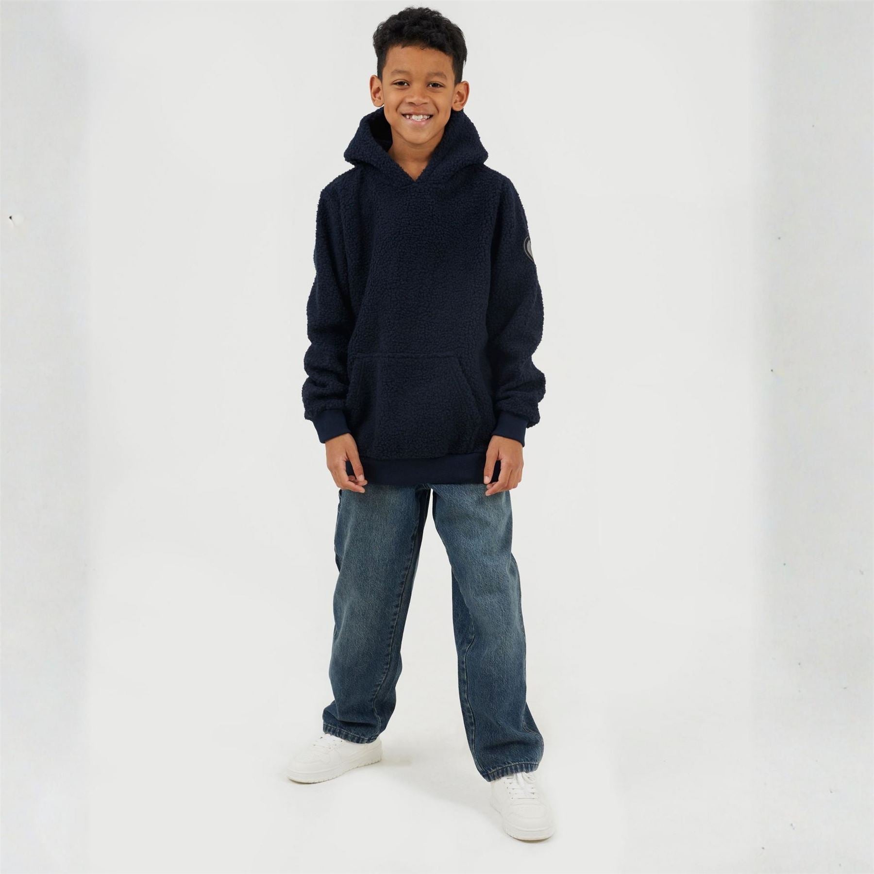 Brave Soul Kangaroo Pocket Hooded Long Sleeve Sweatshirt