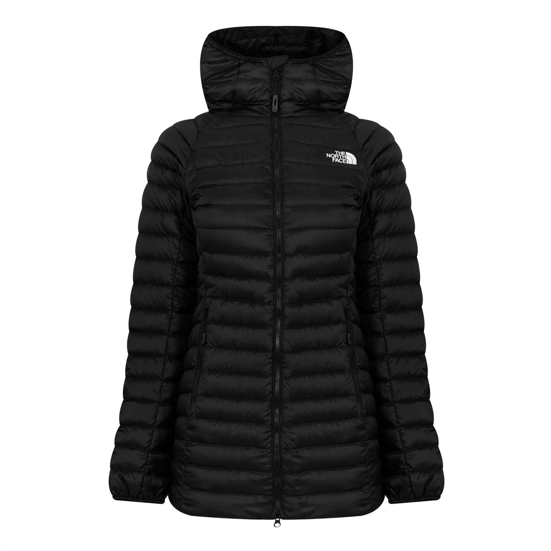 The North Face Trevail 800 Fill Down Hooded Long Sleeve Short Puffer Jacket