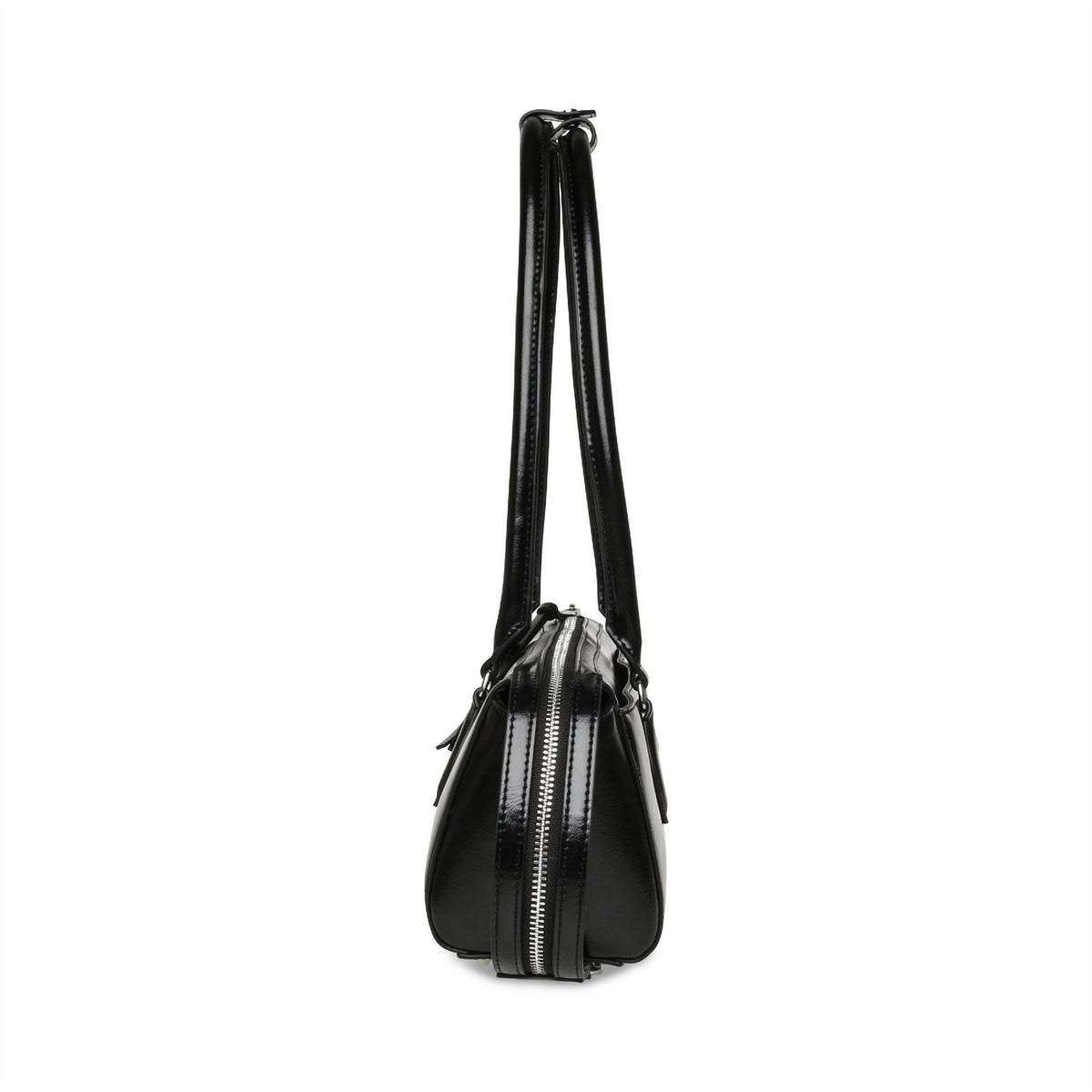 Steve Madden Bremie Baguette Bag with Silver-Tone Hardware