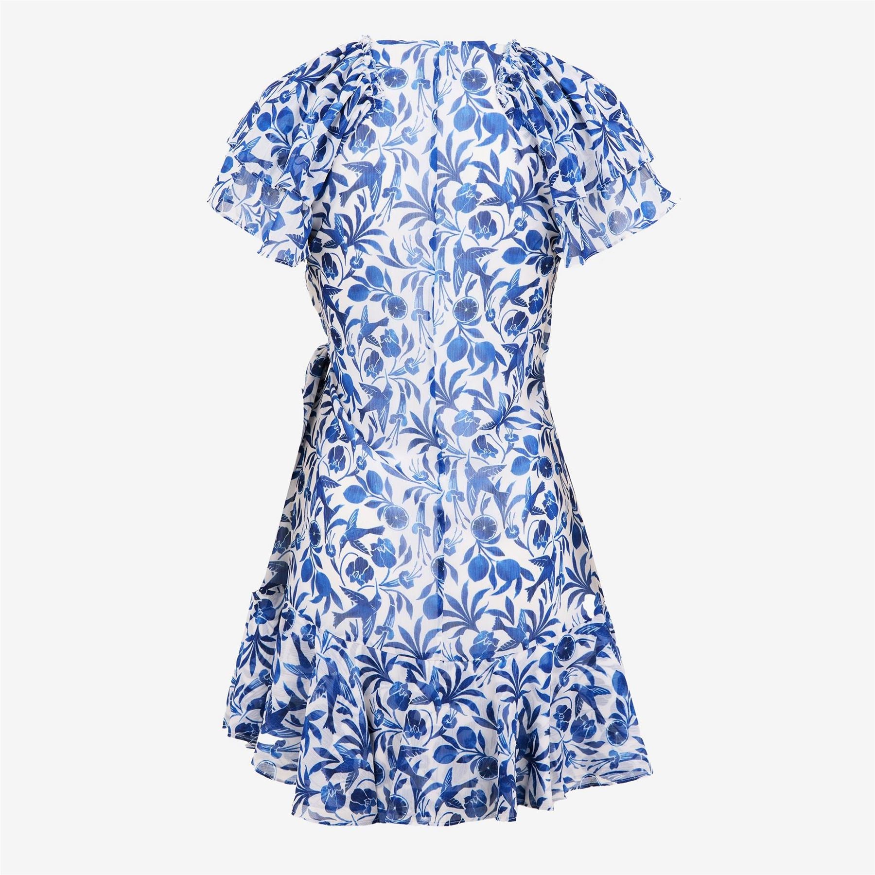 Ted Baker Woven V-Neck Mini Wrap Dress