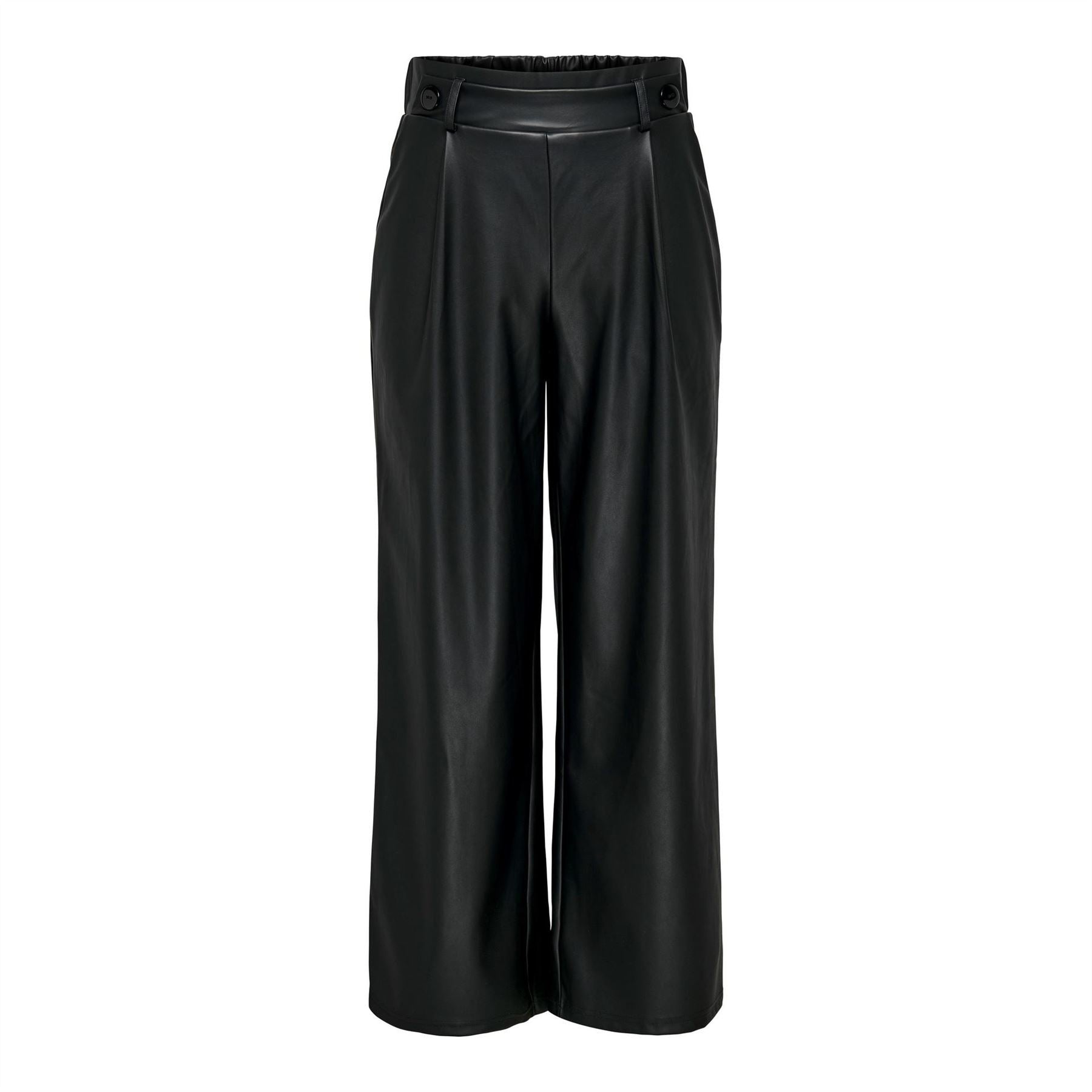 Only Solid Patterned Wide Palazzo Trousers