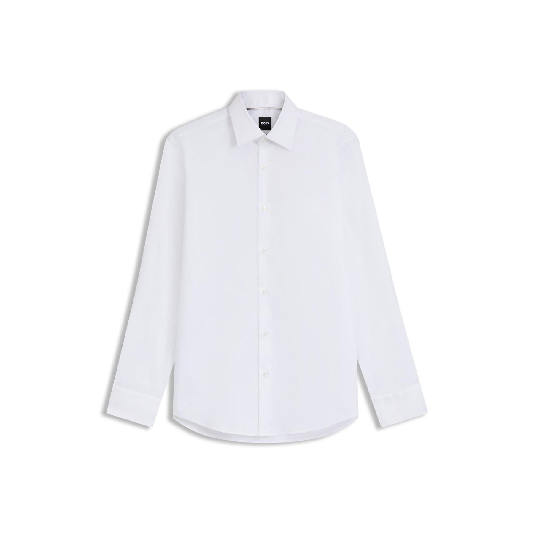 Boss Joe Collared Neck Point Collar Long Sleeve Shirt