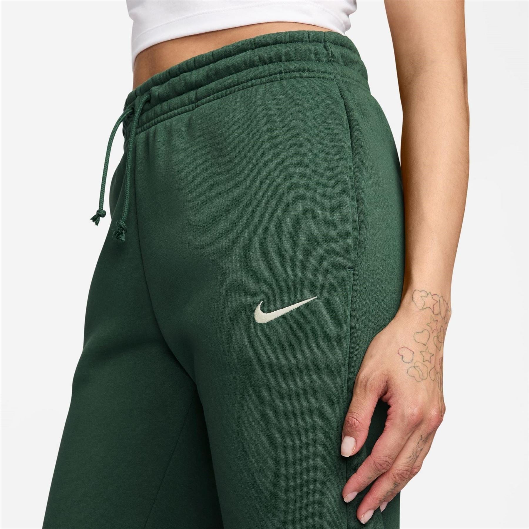 Nike Womens Sportswear Phoenix Fleece Mid Rise Sweatpants