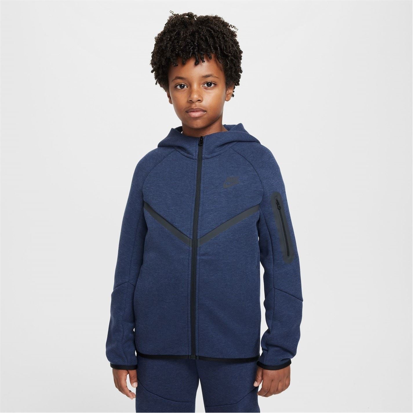 Nike Sportswear Tech Fleece Big Kids  Full Zip Hoodie