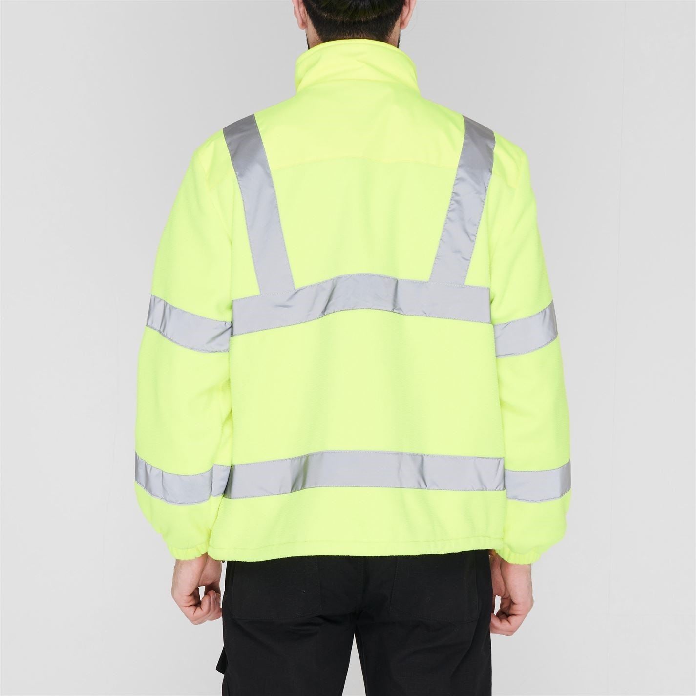 Dunlop  Hi Vis Reflective Fleece Long Sleeve Jacket