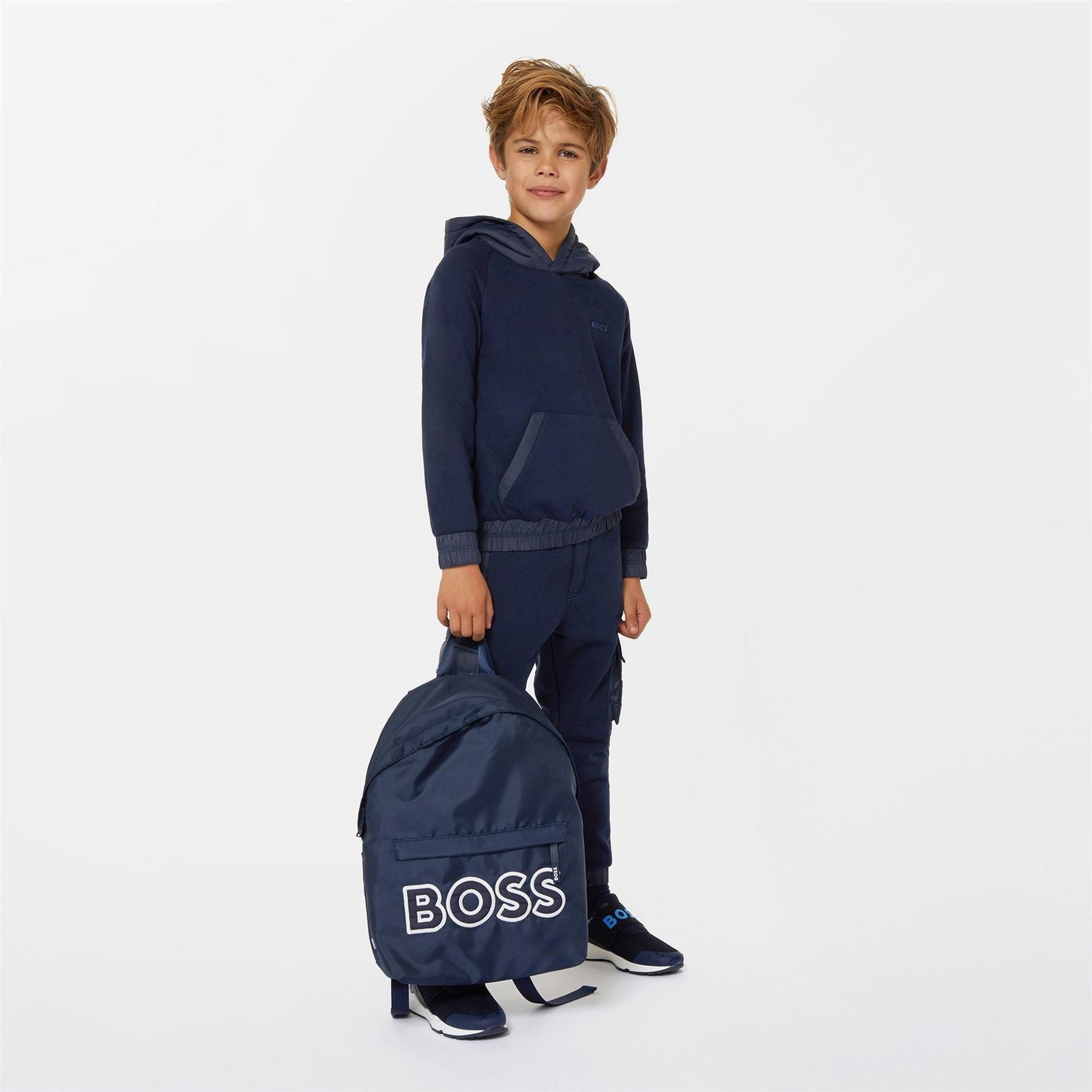 Boss Hooded Logo Regular Fit Sweatshirt