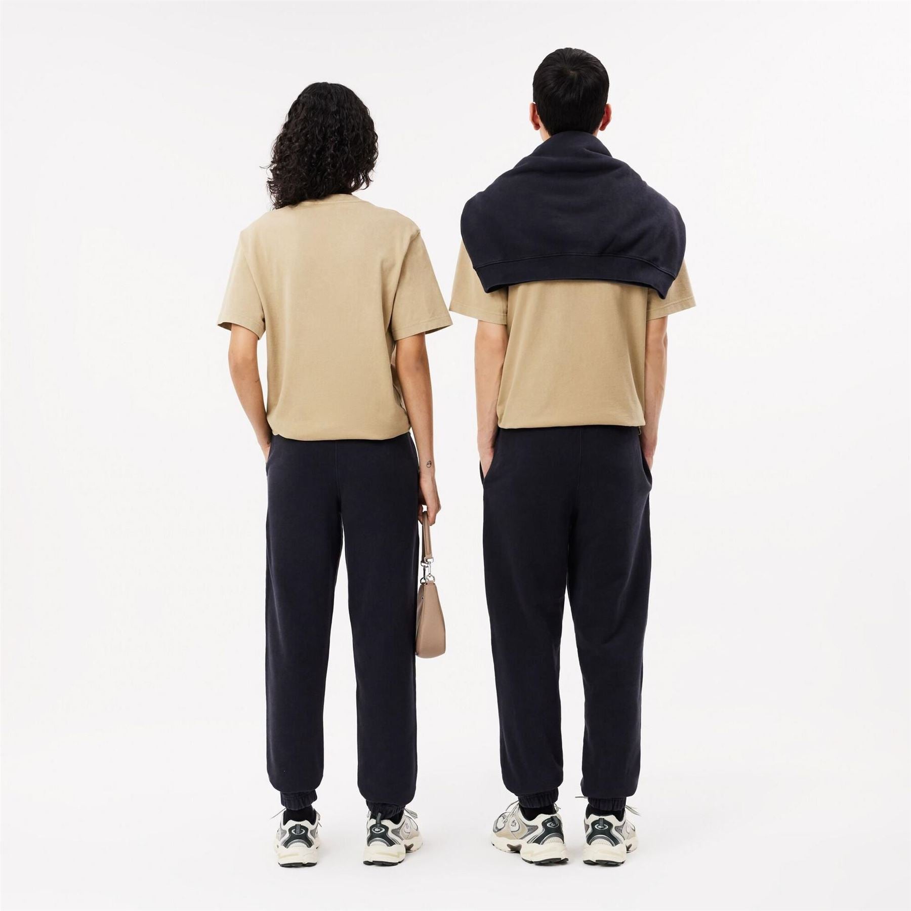 Lacoste Solid Patterned Elasticated Cuff Sweatpants
