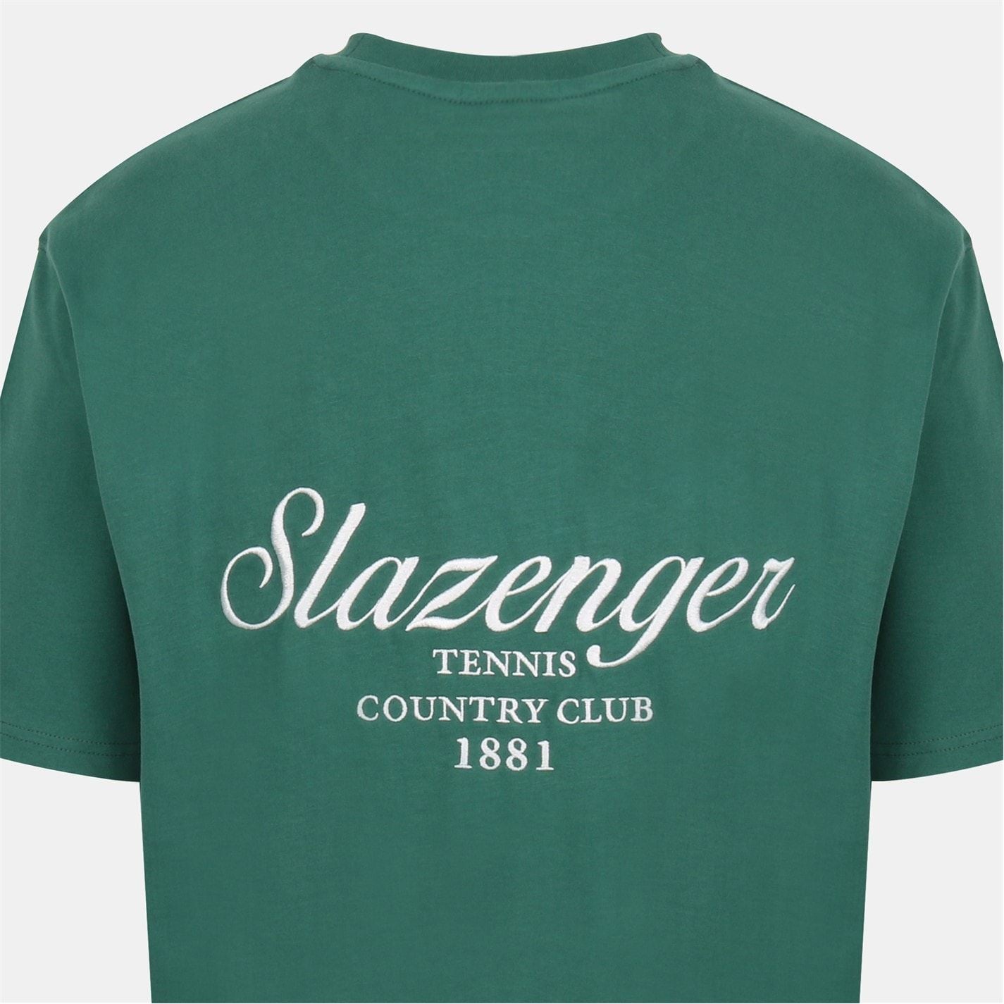 Slazenger Tennis Oversize Fit Embroidered Lettering T-Shirt